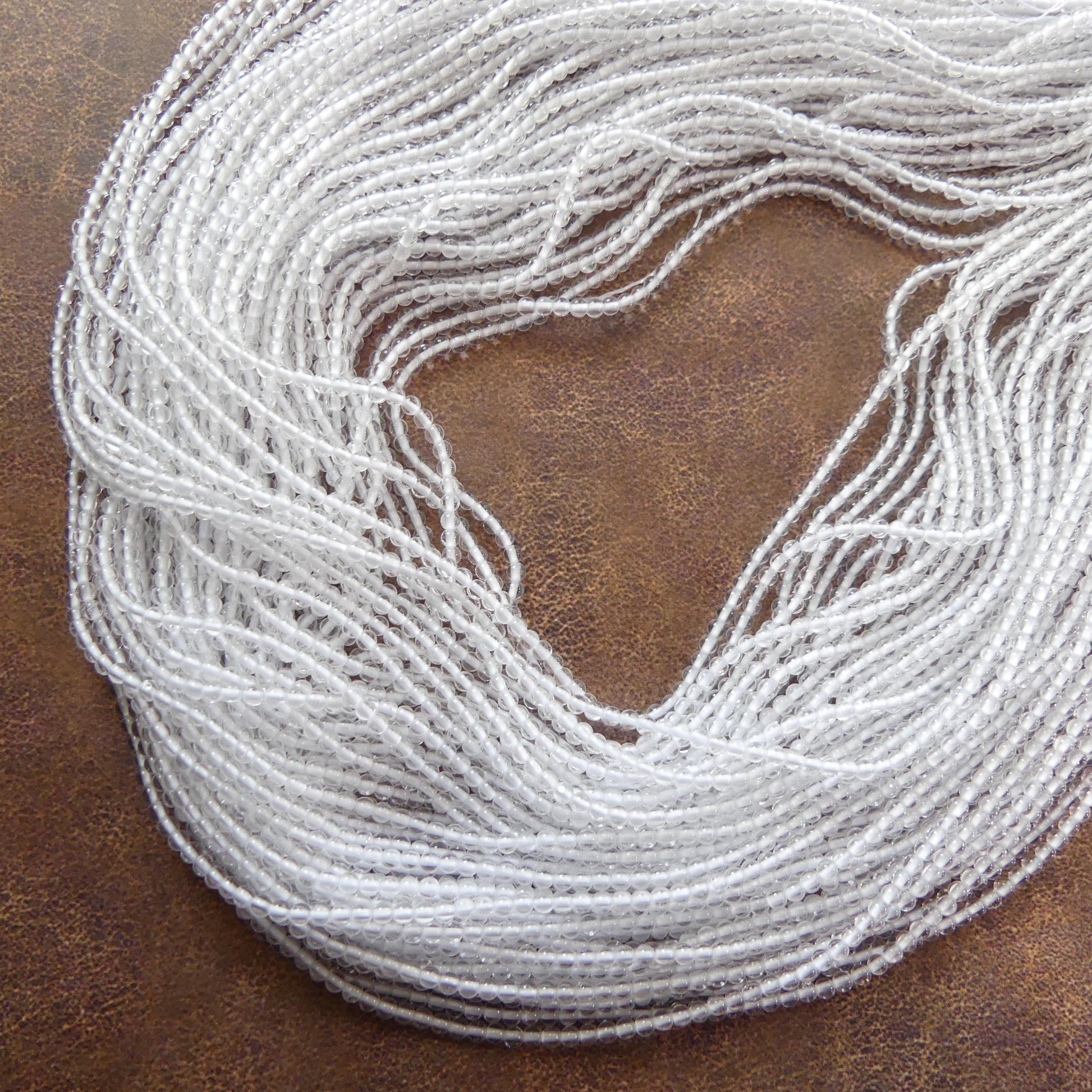 2mm AAA Rock Quartz Smooth Beads 15" Clear Crystal Quartz Genuine Gemstone Beads for Jewelry Making Beading Craft Gift April Birthstone
