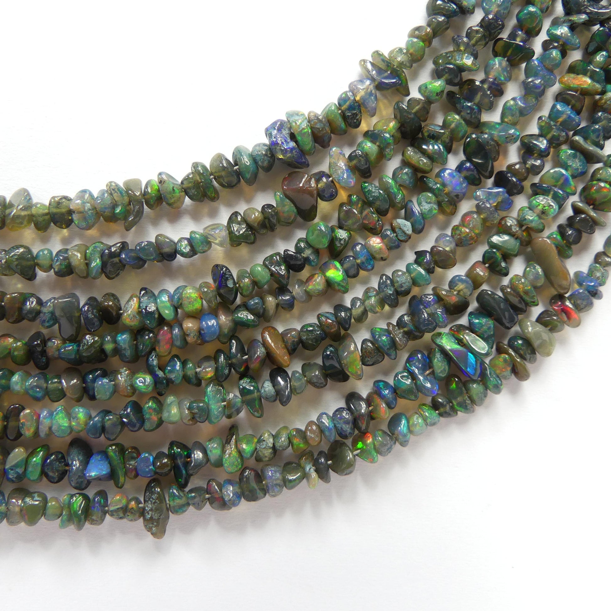 2mm 5mm Black Ethiopian Opal Beads 6" Tiny Raw Black Opal Beads Genuine Natural Opal Jewelry Making Beading Craft Gift October Birthstone