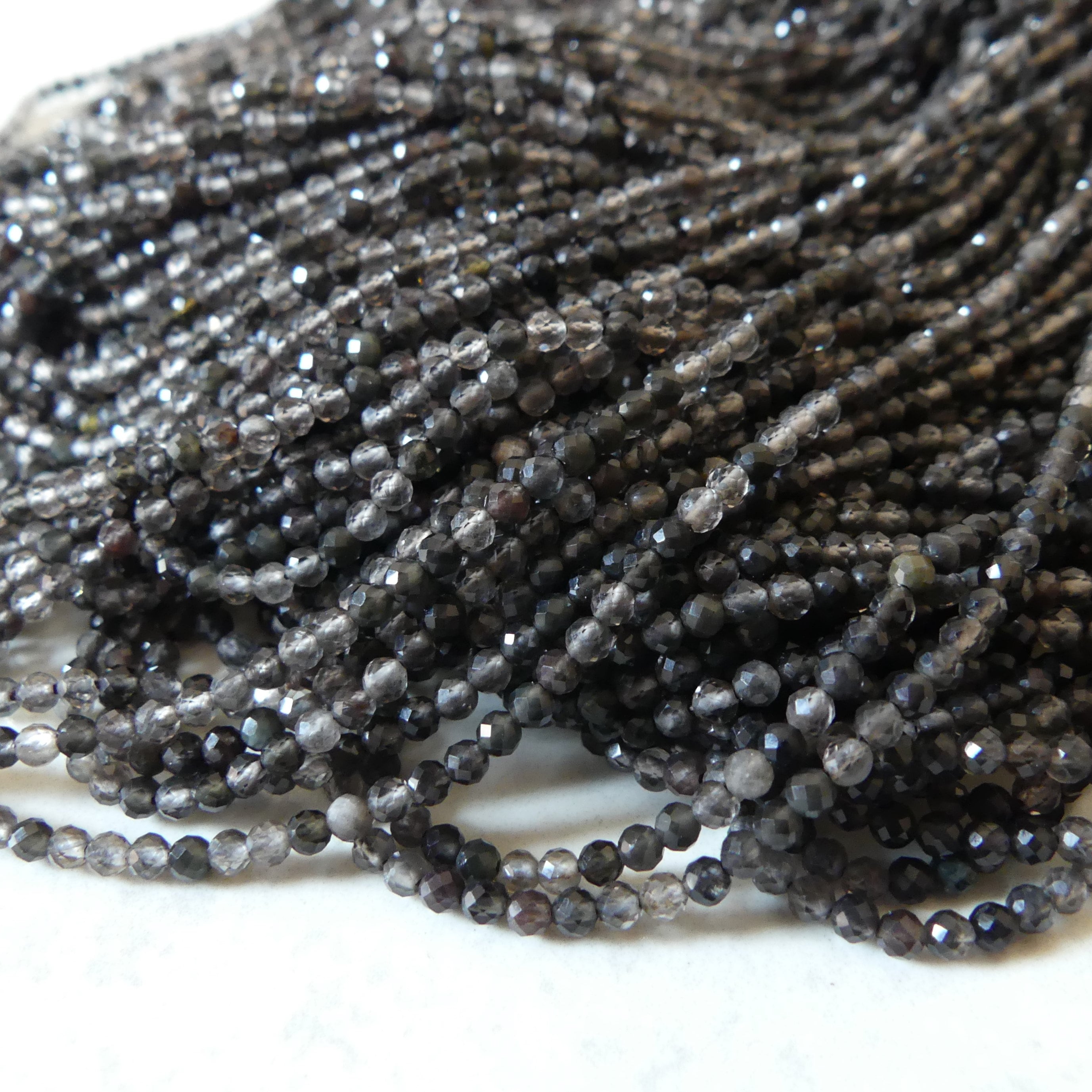 2mm Ice Obsidian Micro Faceted Beads Multi Obsidian Genuine Beads 15.5" Sparkly Gemstone Beads Beading Crafter Gift
