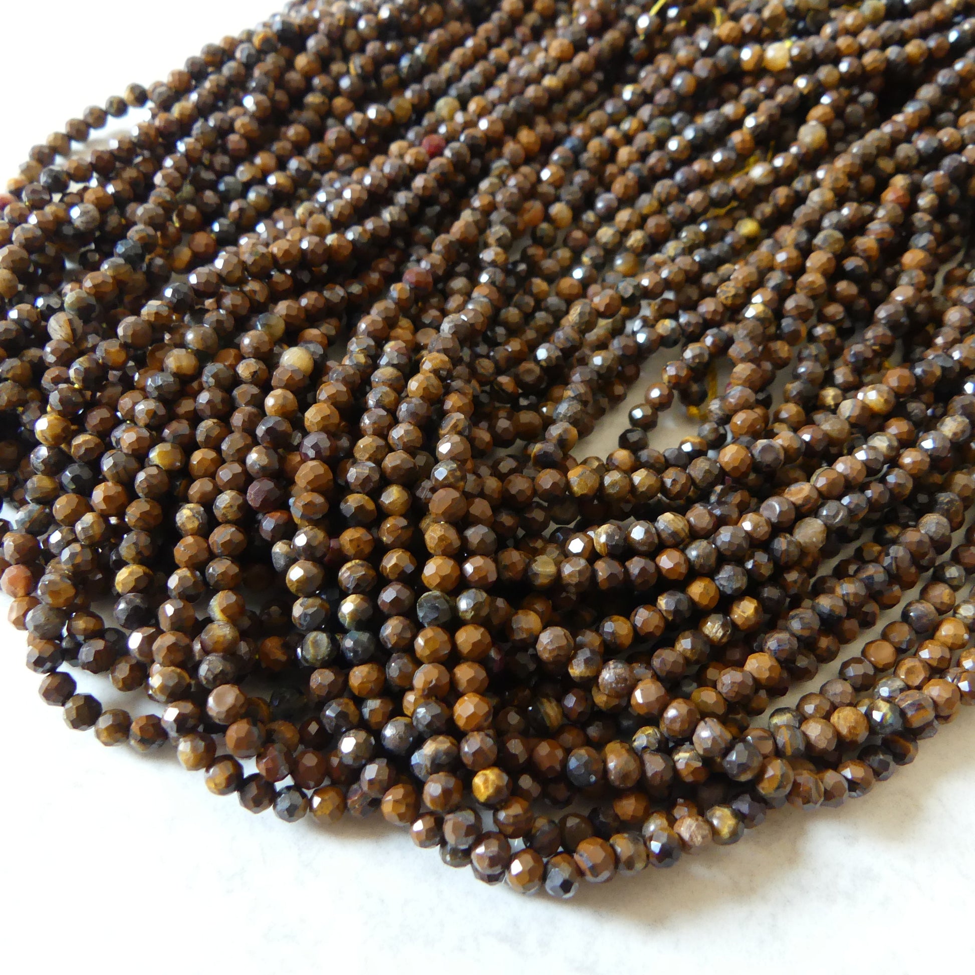 3mm Boulder Opal Micro Faceted Beads Genuine Opal Beads 15.5" Gemstone Beads for Jewelry Making Beading Craft Gift