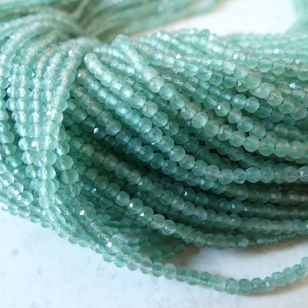 2.5mm AAA Green Aventurine Beads Micro Faceted Beads 15" Green Natural Aventurine Gemstone Beads Beading Crafter Gift DIY jewelry