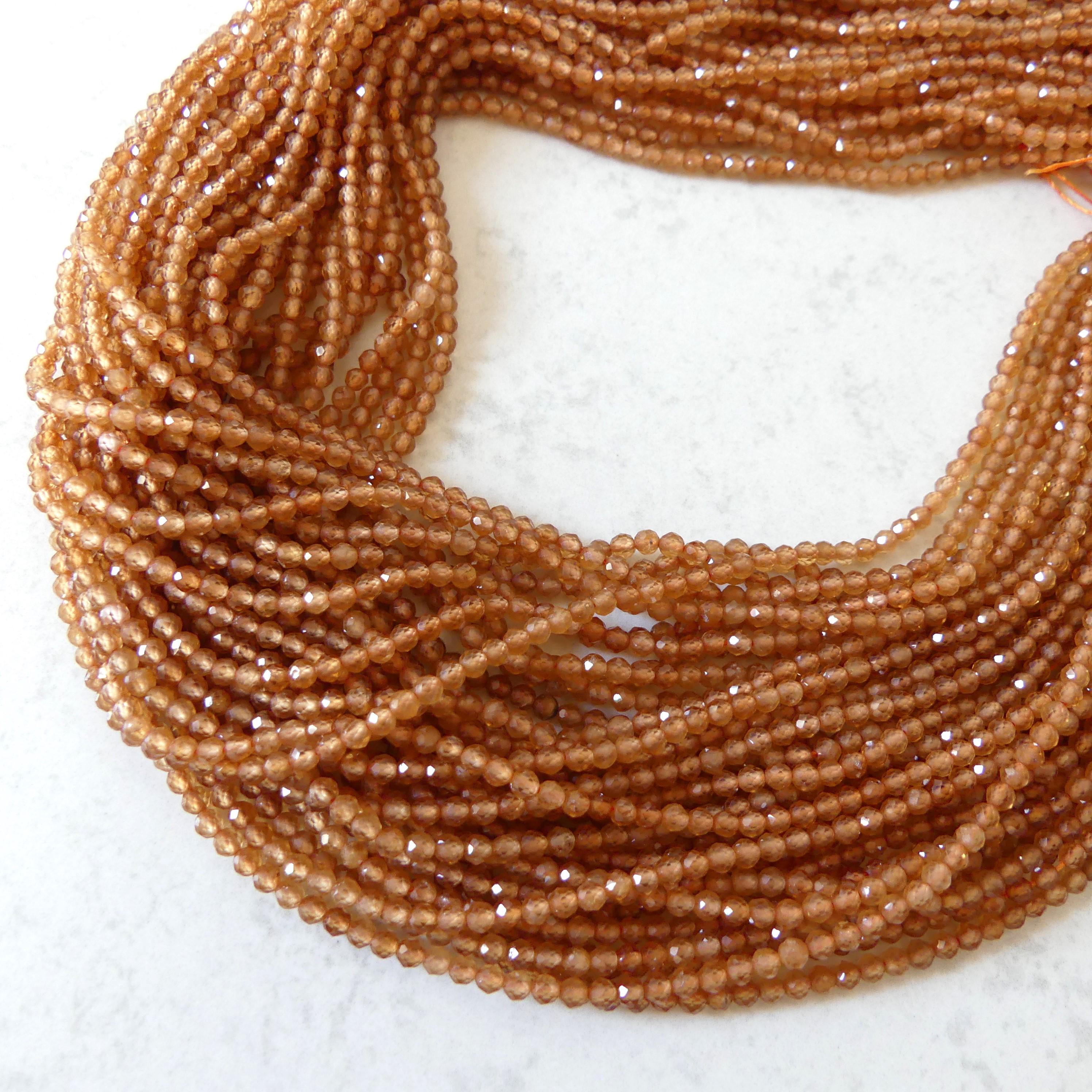 3mm AAA Light Spessartine Garnet Beads Faceted Beads 15" Natural Orange Garnet Gemstone Beads Beading Crafter Gift