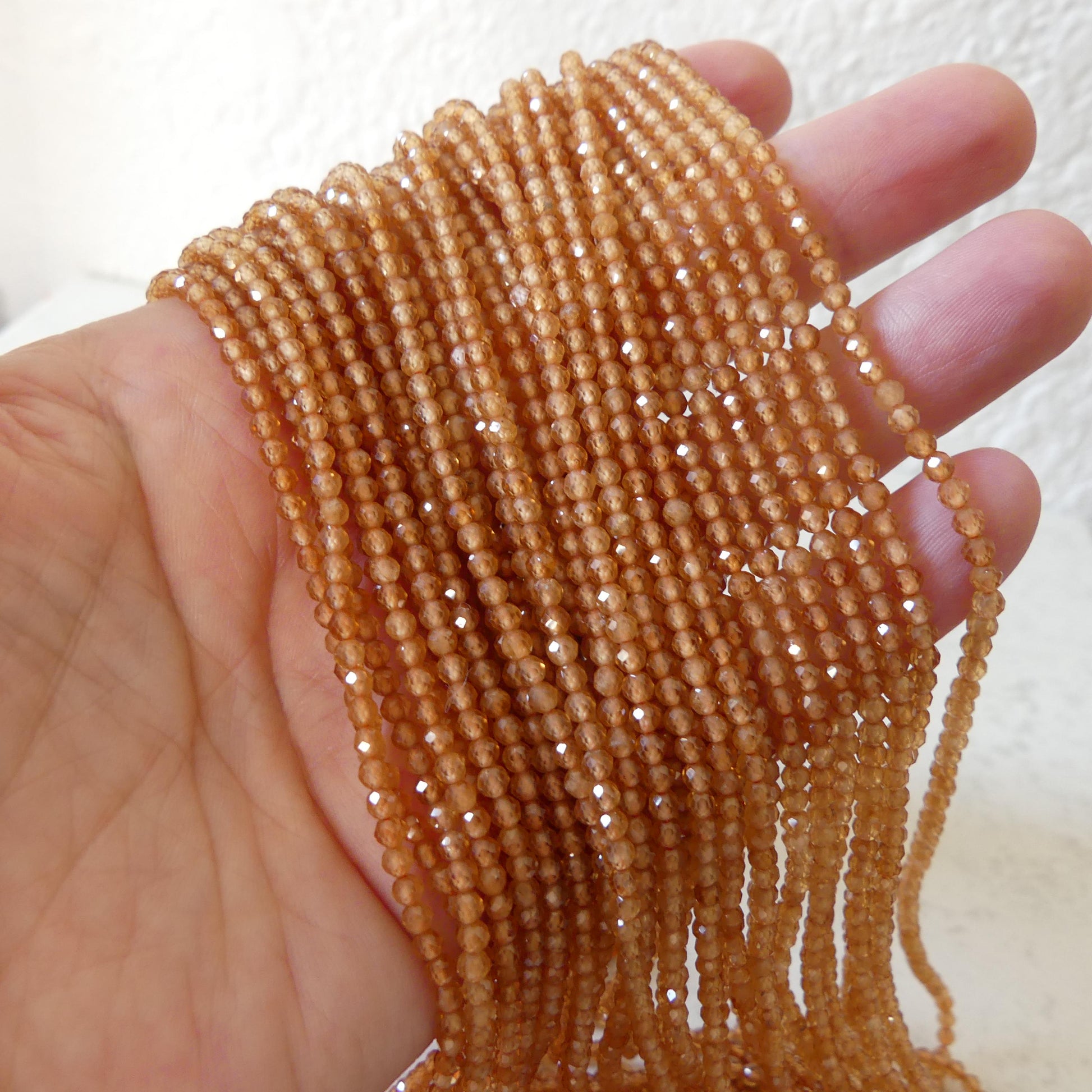 3mm AAA Light Spessartine Garnet Beads Faceted Beads 15" Natural Orange Garnet Gemstone Beads Beading Crafter Gift