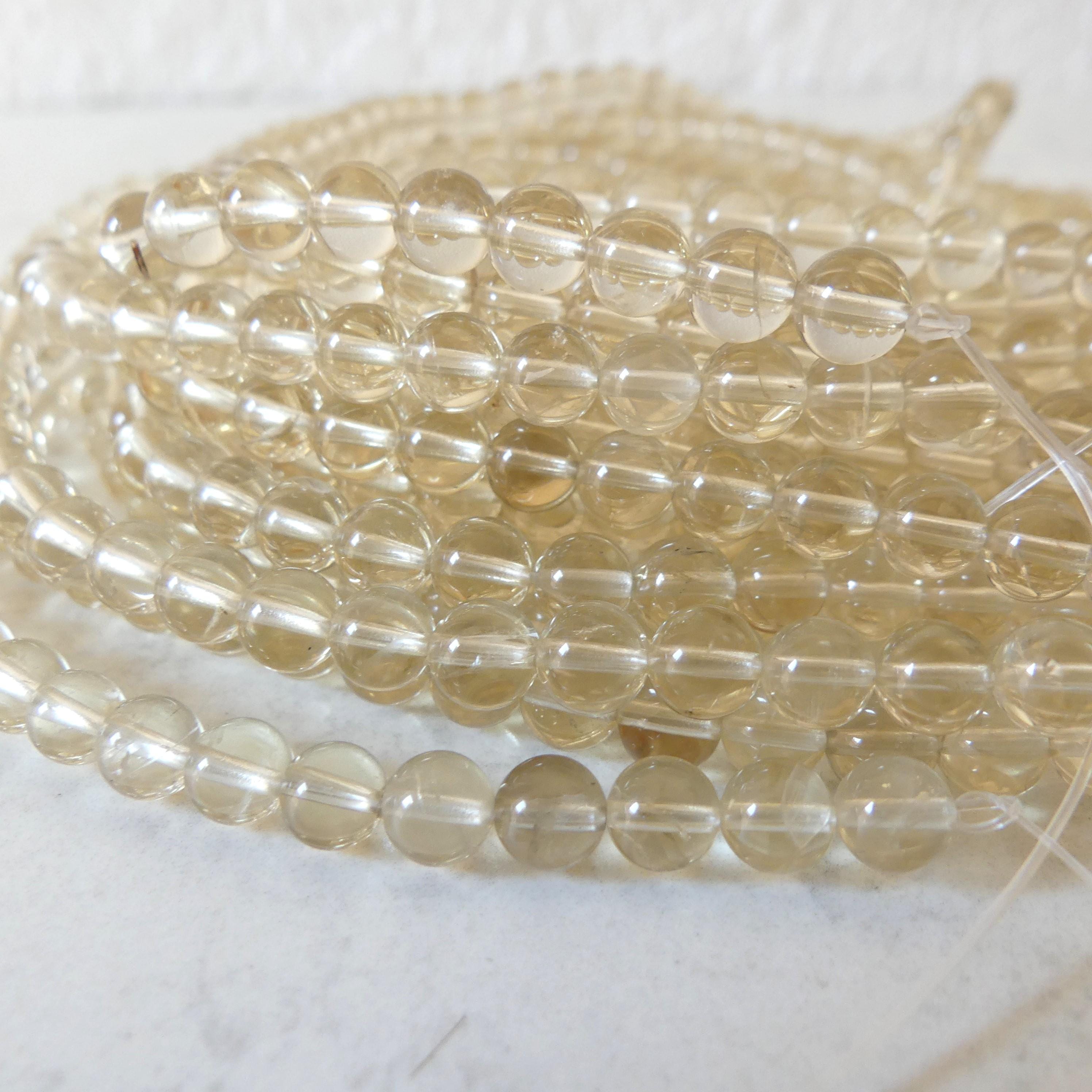 6mm AAA Bytownite Smooth Beads Genuine Golden Labradorite Beads 15" Gemstone Beads for DIY Jewelry Making Crafter Gift