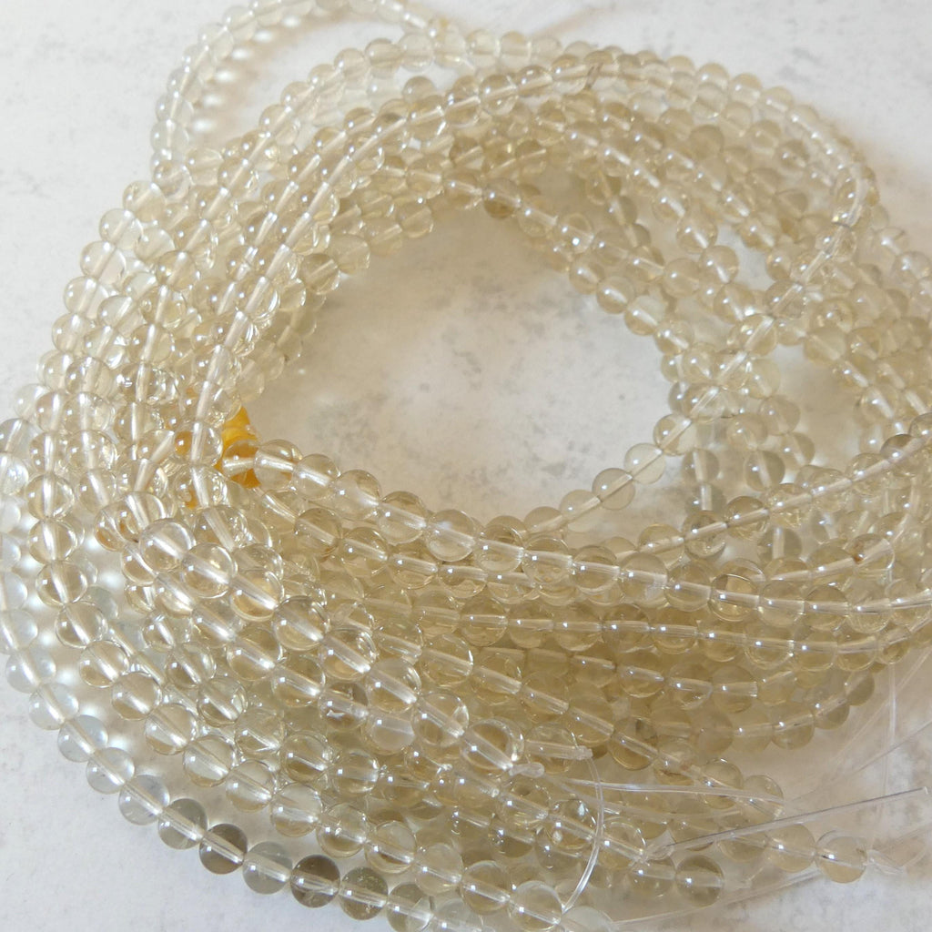 6mm AAA Bytownite Smooth Beads Genuine Golden Labradorite Beads 15" Gemstone Beads for DIY Jewelry Making Crafter Gift