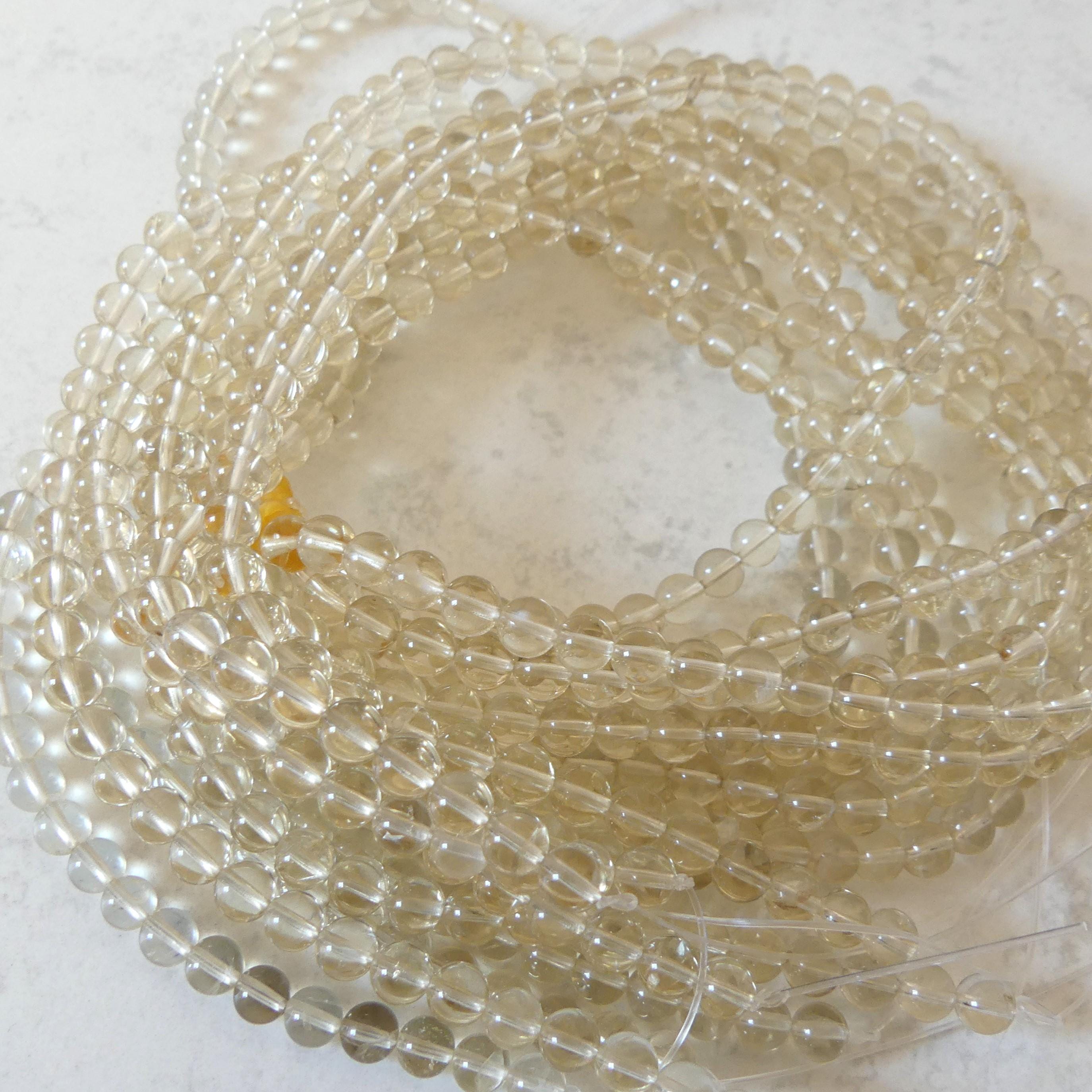 6mm AAA Bytownite Smooth Beads Genuine Golden Labradorite Beads 15" Gemstone Beads for DIY Jewelry Making Crafter Gift