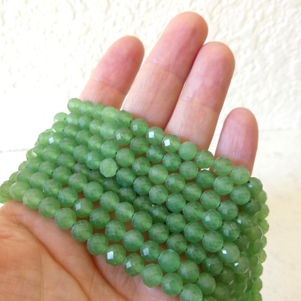 6mm AAA Green Aventurine Beads Micro Faceted Beads 15" Green Natural Aventurine Gemstone Beads Beading Crafter Gift DIY jewelry