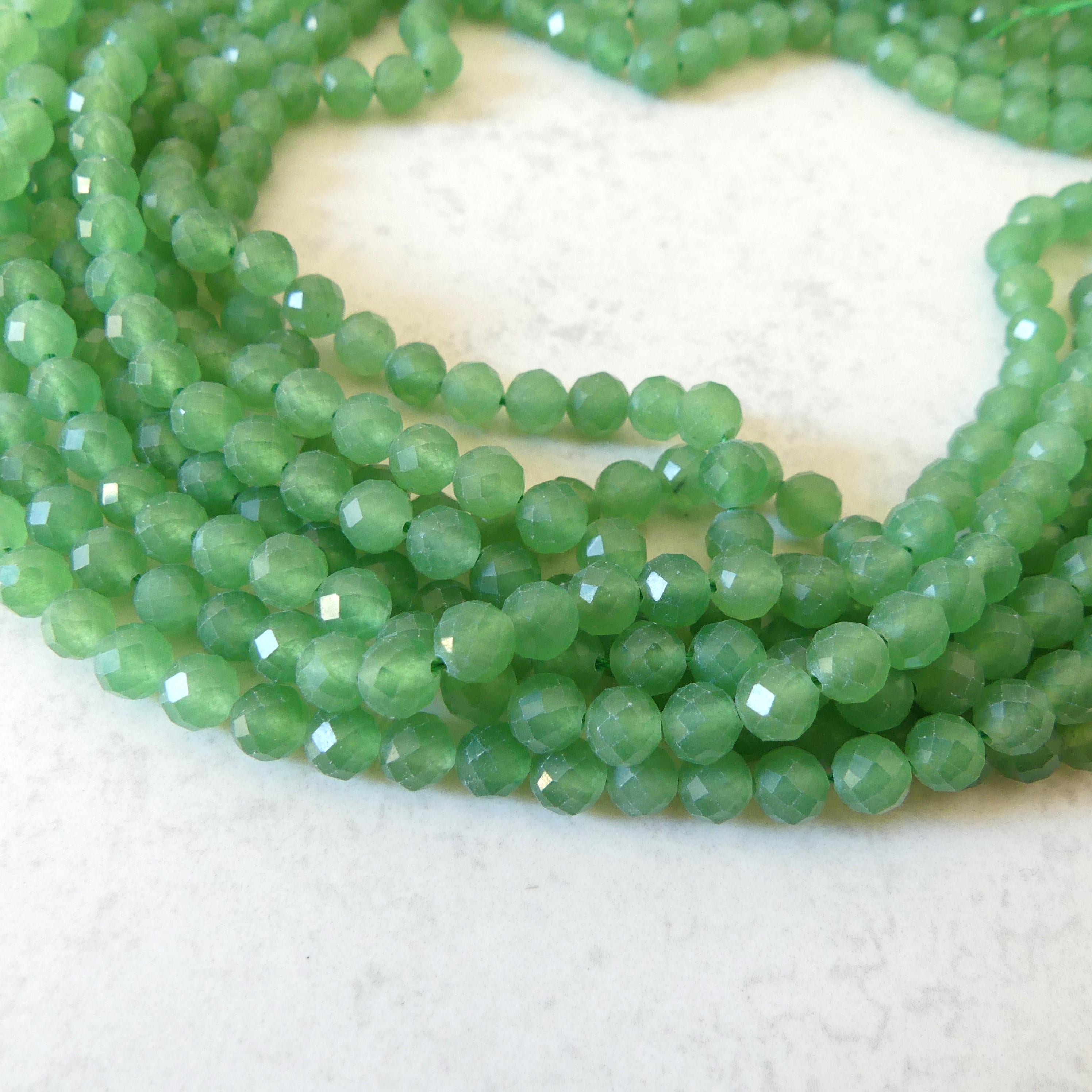 6mm AAA Green Aventurine Beads Micro Faceted Beads 15" Green Natural Aventurine Gemstone Beads Beading Crafter Gift DIY jewelry