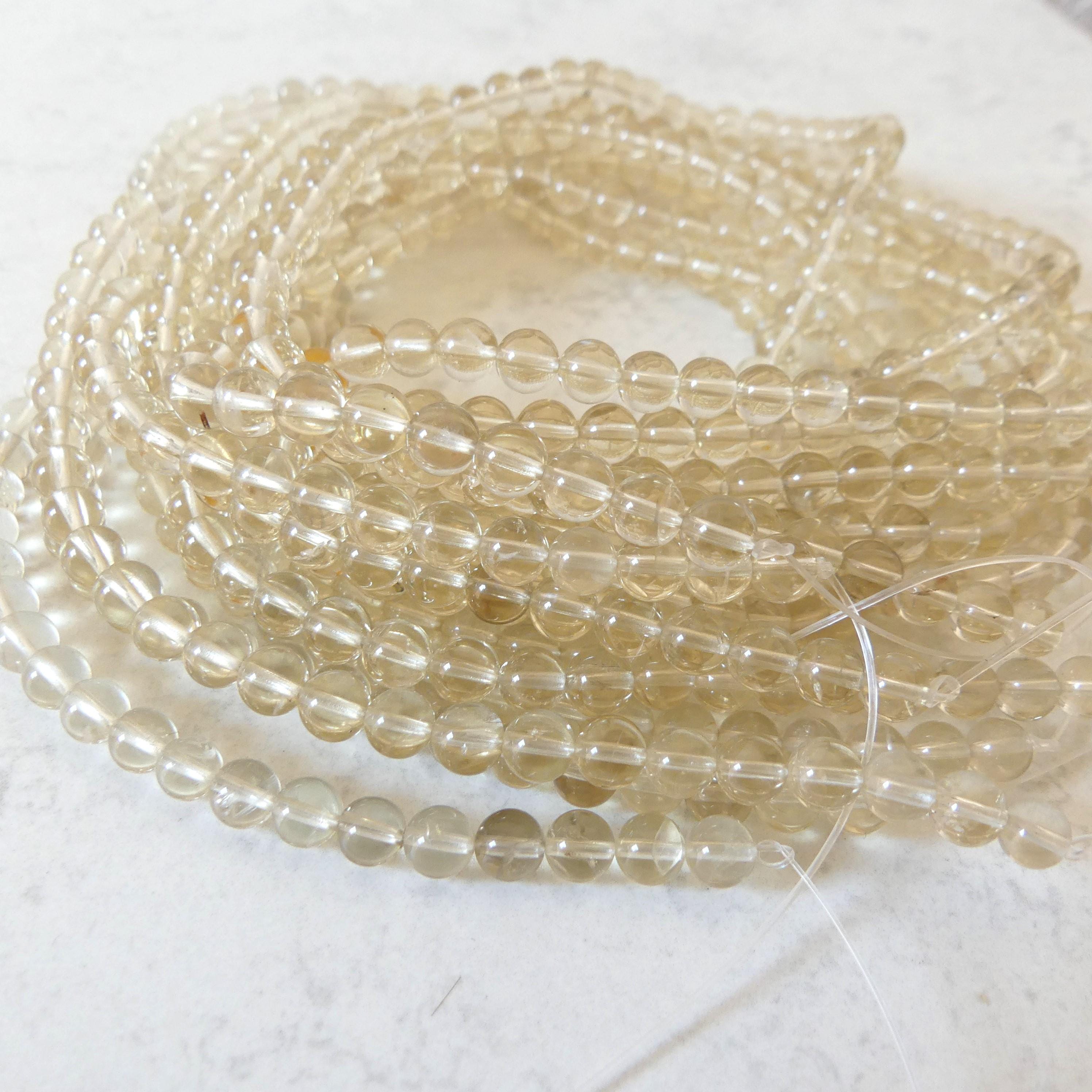 6mm AAA Bytownite Smooth Beads Genuine Golden Labradorite Beads 15" Gemstone Beads for DIY Jewelry Making Crafter Gift