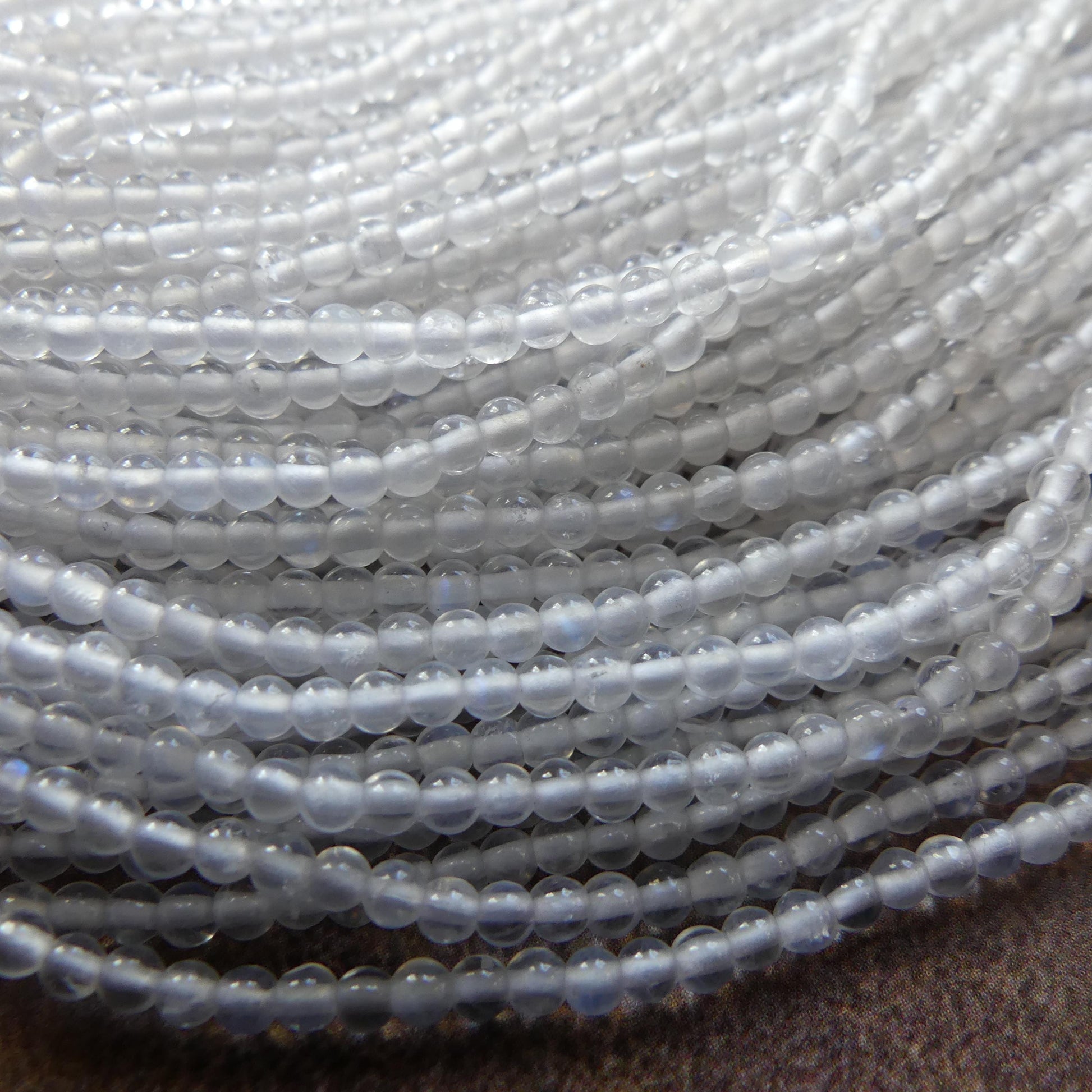 2mm Rainbow Moonstone Smooth Beads 15" Moonstone Gemstone Beads Beading Crafter Gift June Birthstone DIY Jewelry Fertility Stone