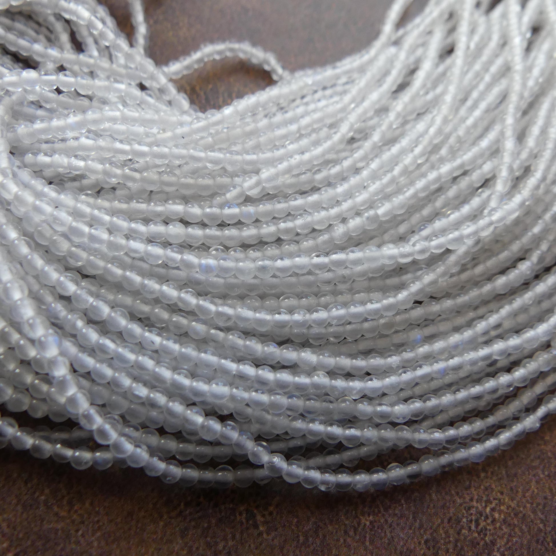 2mm Rainbow Moonstone Smooth Beads 15" Moonstone Gemstone Beads Beading Crafter Gift June Birthstone DIY Jewelry Fertility Stone
