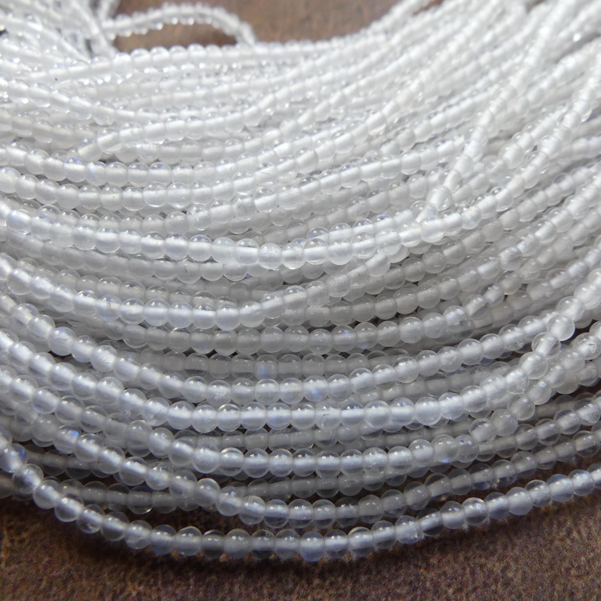 2mm Rainbow Moonstone Smooth Beads 15" Moonstone Gemstone Beads Beading Crafter Gift June Birthstone DIY Jewelry Fertility Stone
