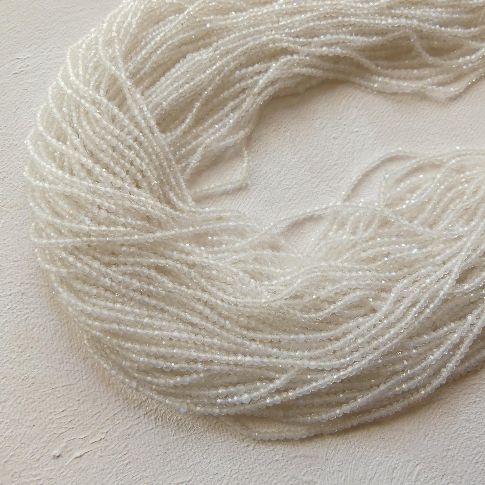 2mm Rainbow Moonstone Faceted Beads 15" Moonstone Gemstone Beads Beading Crafter Gift June Birthstone DIY Jewelry Fertility Stone