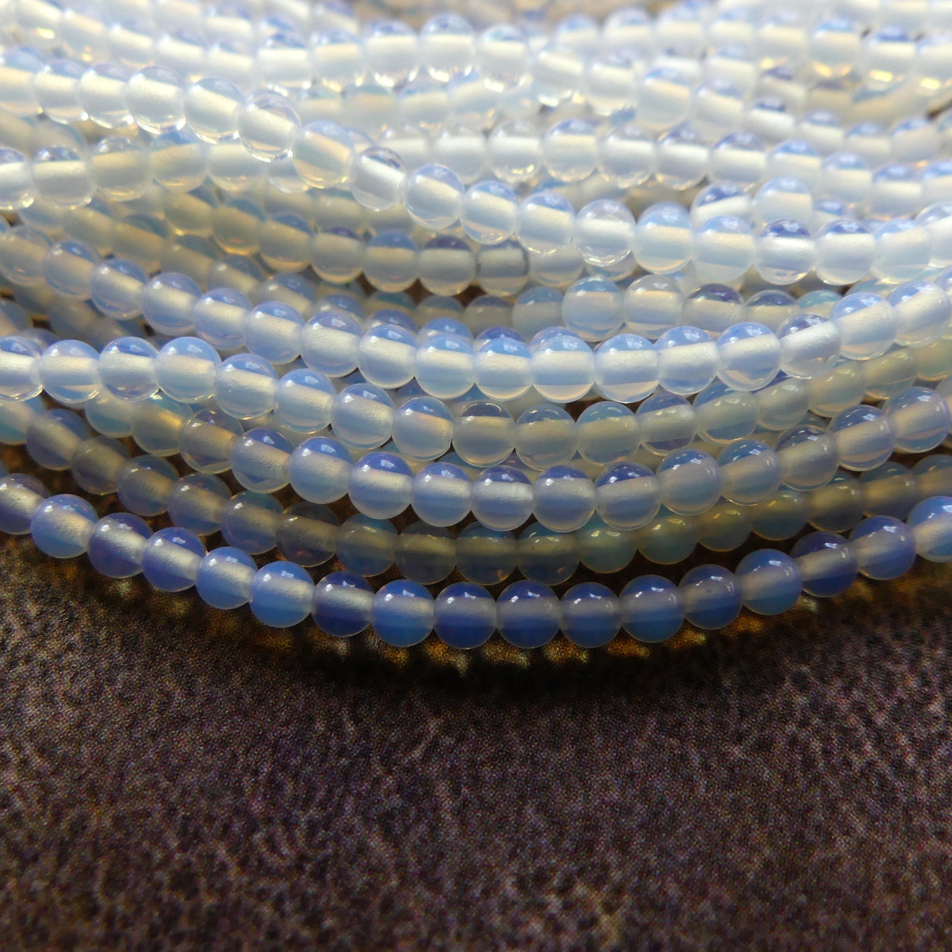 2mm Opalite Smooth Beads October birthstone Beads 15" Gemstone Jewelry DIY Making Gift for crafter