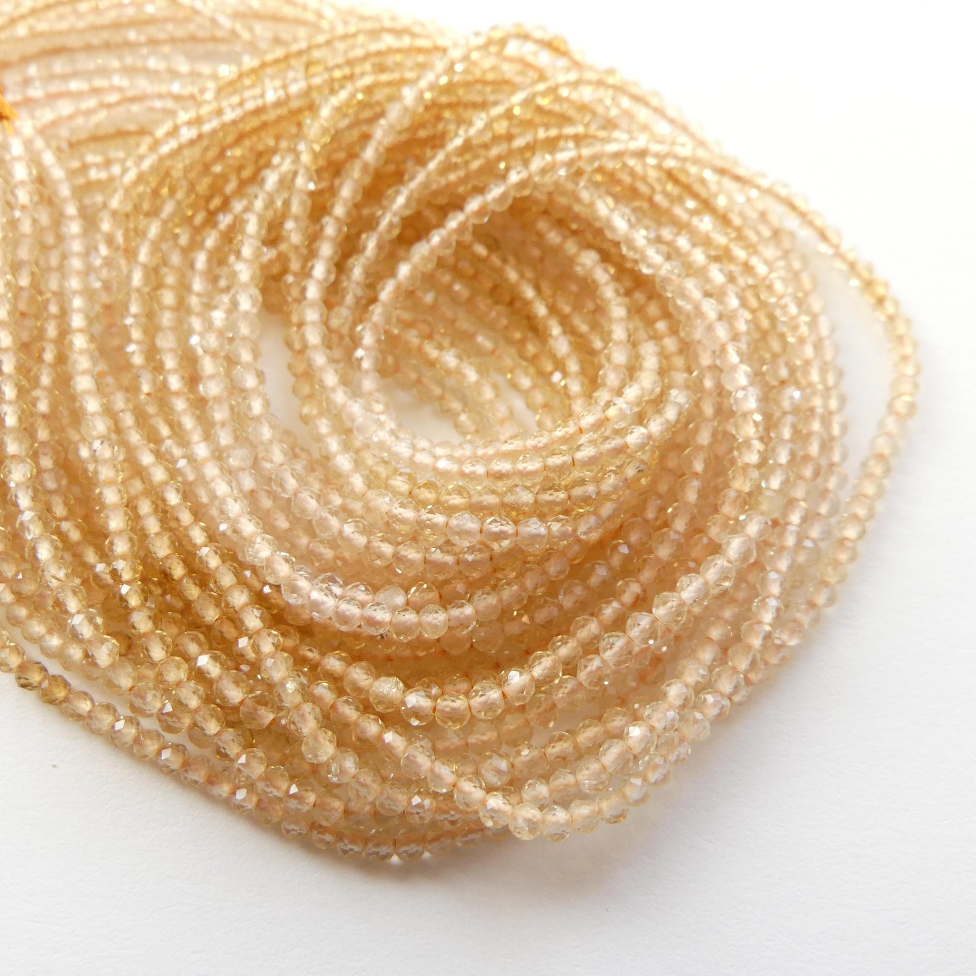 2mm Natural AAA Shaded Citrine Beads Micro Faceted 15" Genuine Gemstone Beads Jewelry Making Beading Craft Gift Beads November Birthstone