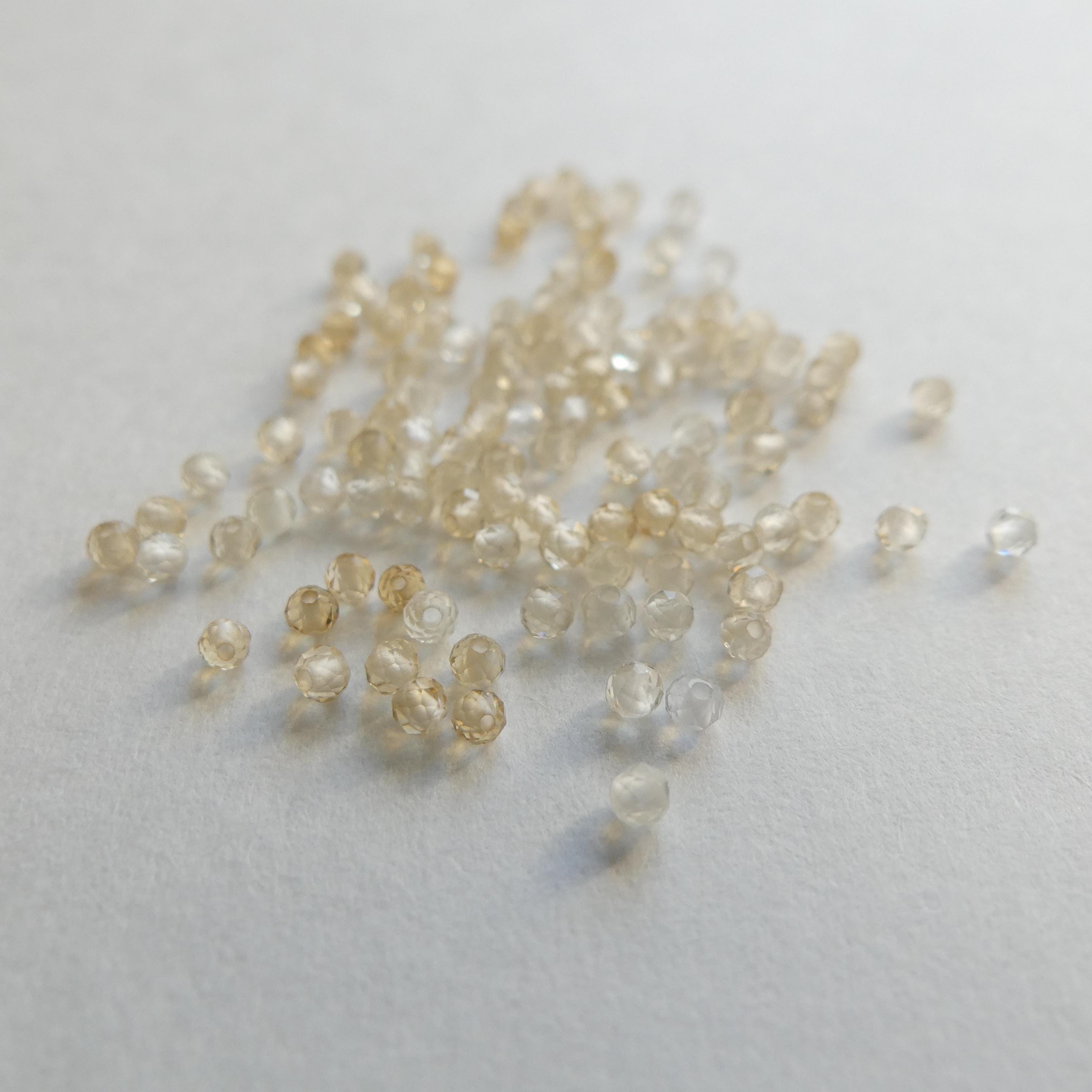 2mm Natural AAA Shaded Citrine Beads Micro Faceted 15" Genuine Gemstone Beads Jewelry Making Beading Craft Gift Beads November Birthstone