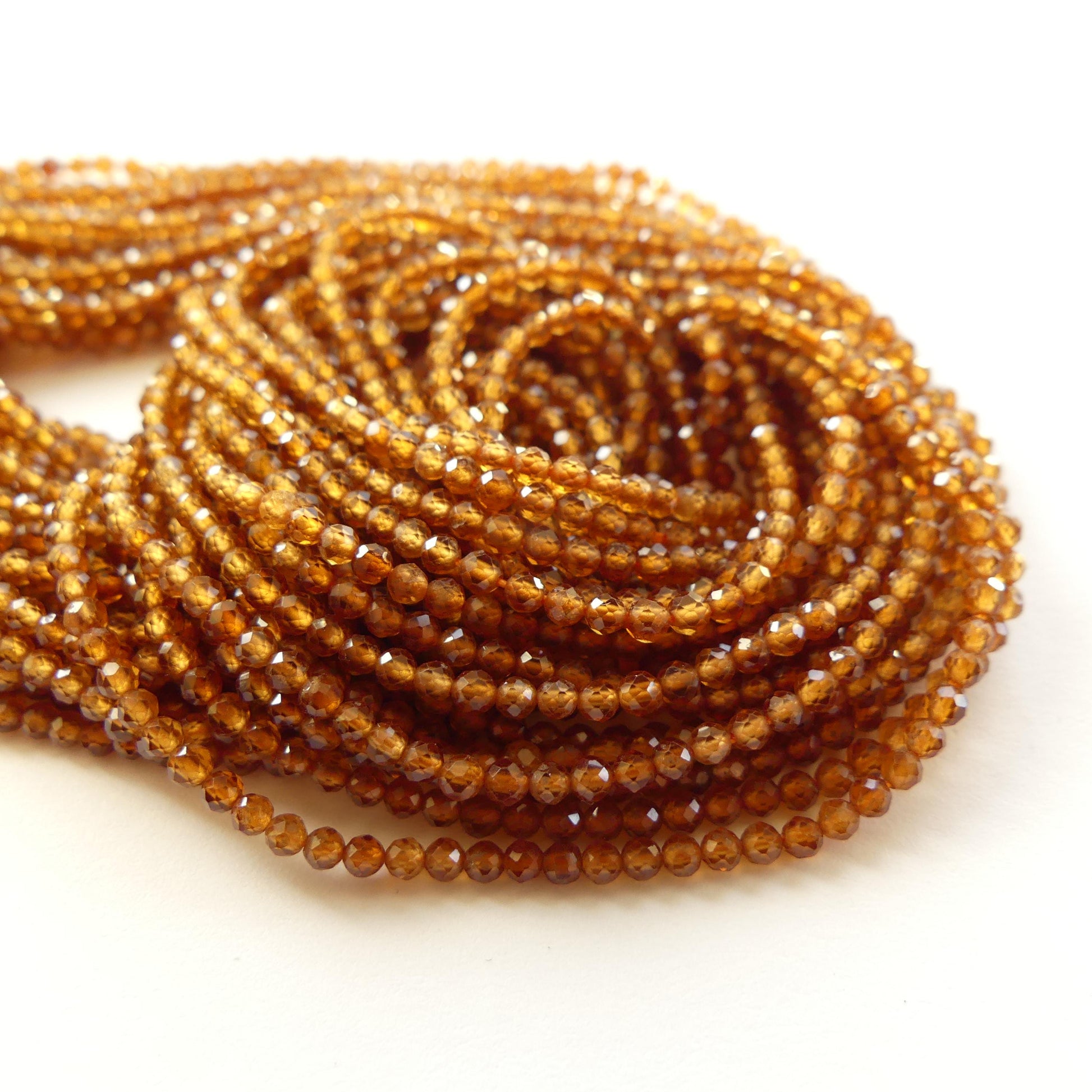 2mm AAA Spessartine Garnet Beads Faceted Beads 15" Natural Orange Garnet Gemstone Beads Beading Crafter Gift