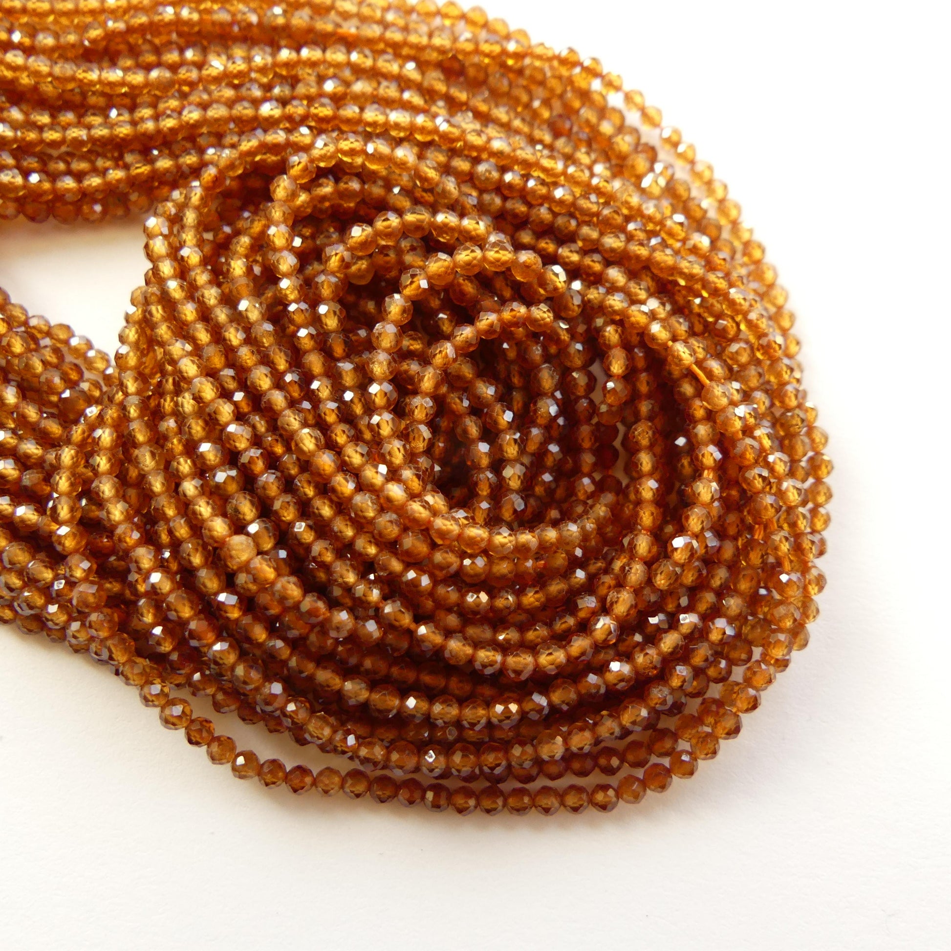 2mm AAA Spessartine Garnet Beads Faceted Beads 15" Natural Orange Garnet Gemstone Beads Beading Crafter Gift
