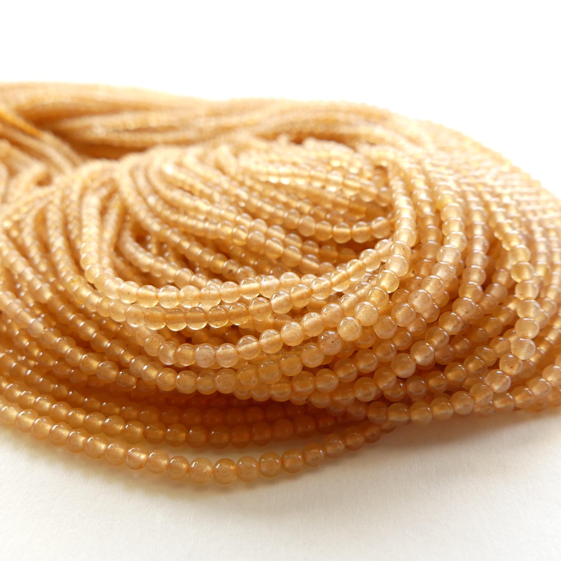 2mm AAA Orange Aventurine Smooth Beads 15" Natural Aventurine Gemstone Beads Beading Crafter Gift DIY jewelry
