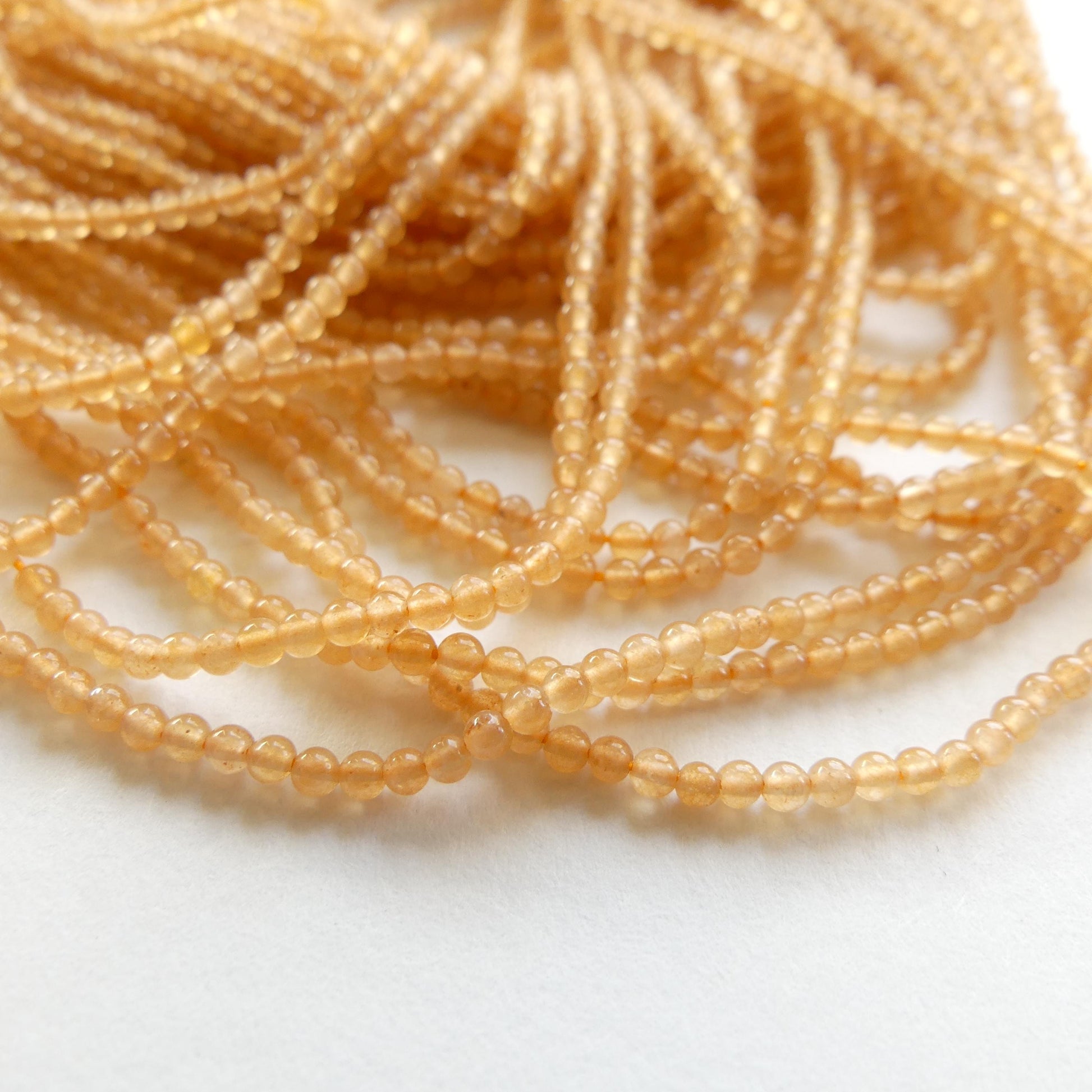 2mm AAA Orange Aventurine Smooth Beads 15" Natural Aventurine Gemstone Beads Beading Crafter Gift DIY jewelry