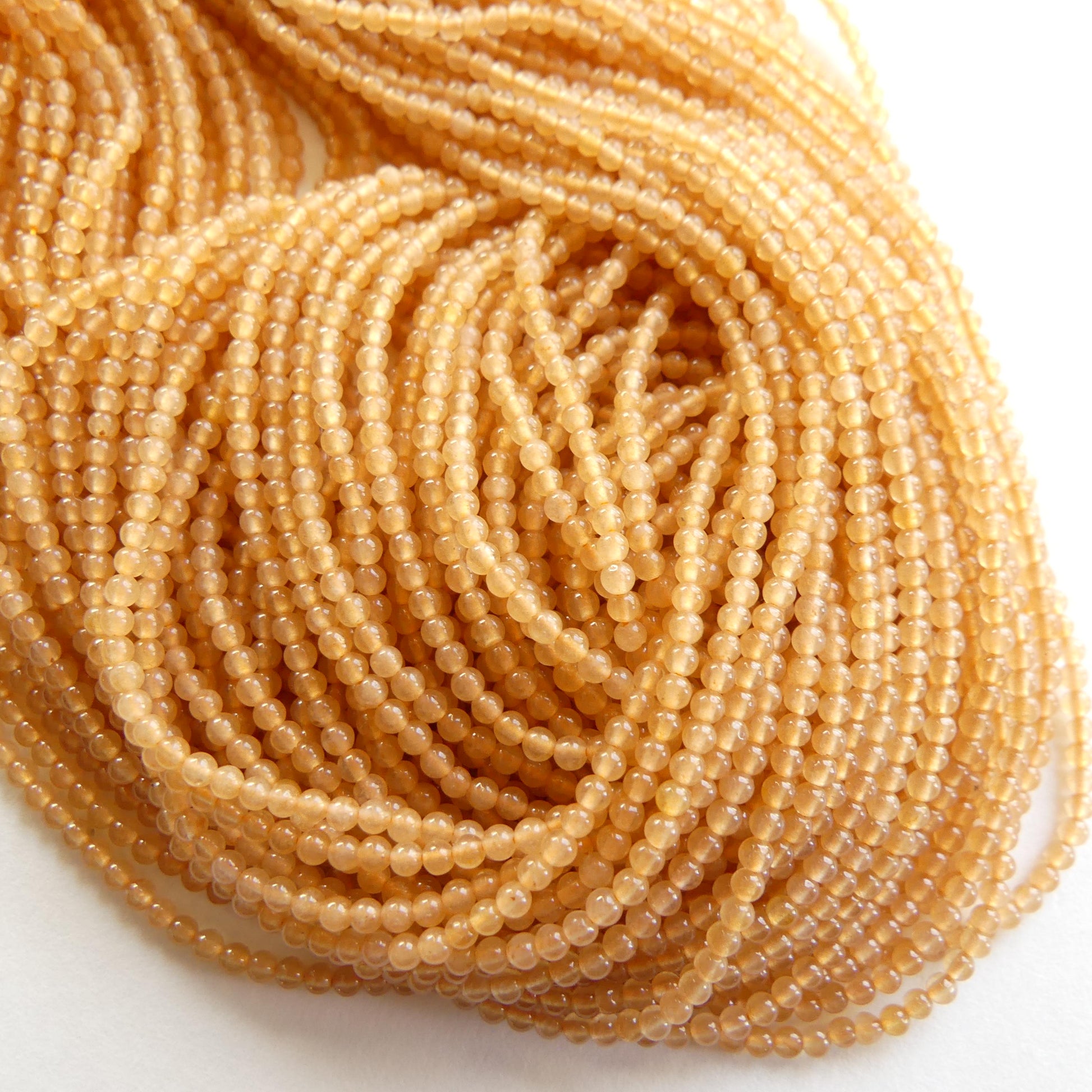 2mm AAA Orange Aventurine Smooth Beads 15" Natural Aventurine Gemstone Beads Beading Crafter Gift DIY jewelry