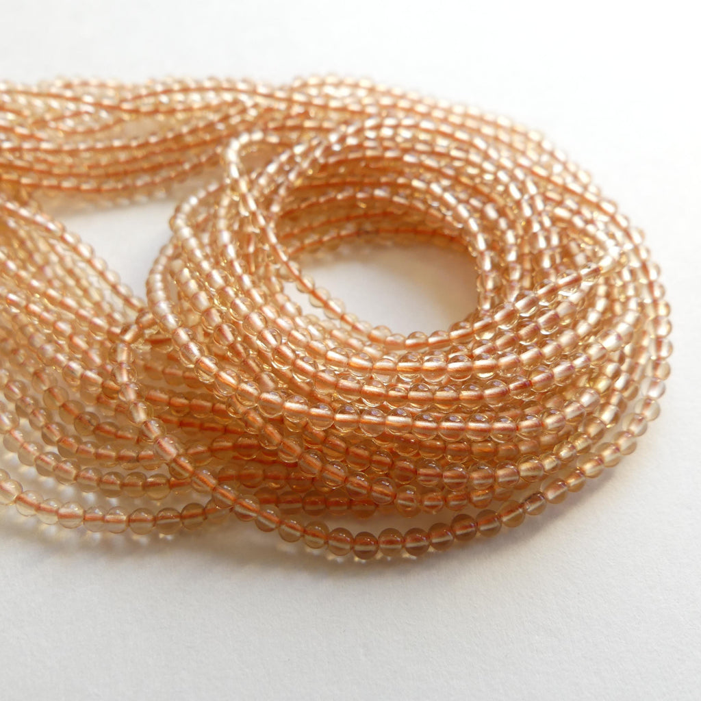 2mm Natural AAA Citrine Smooth Beads 15" Genuine Gemstone Beads Jewelry Making Beading Craft Gift Beads November Birthstone