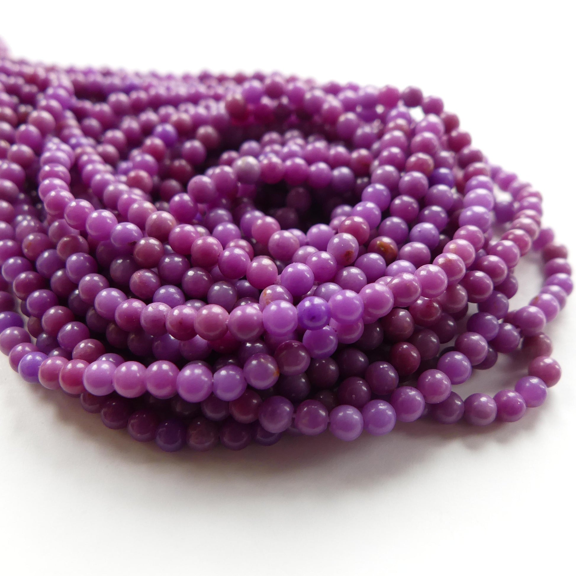3mm Phosphosiderite Beads Smooth Phosphosiderite Small Round Beads 15" Gemstone Beads Beading Crafter Gift DIY Jewelry Making