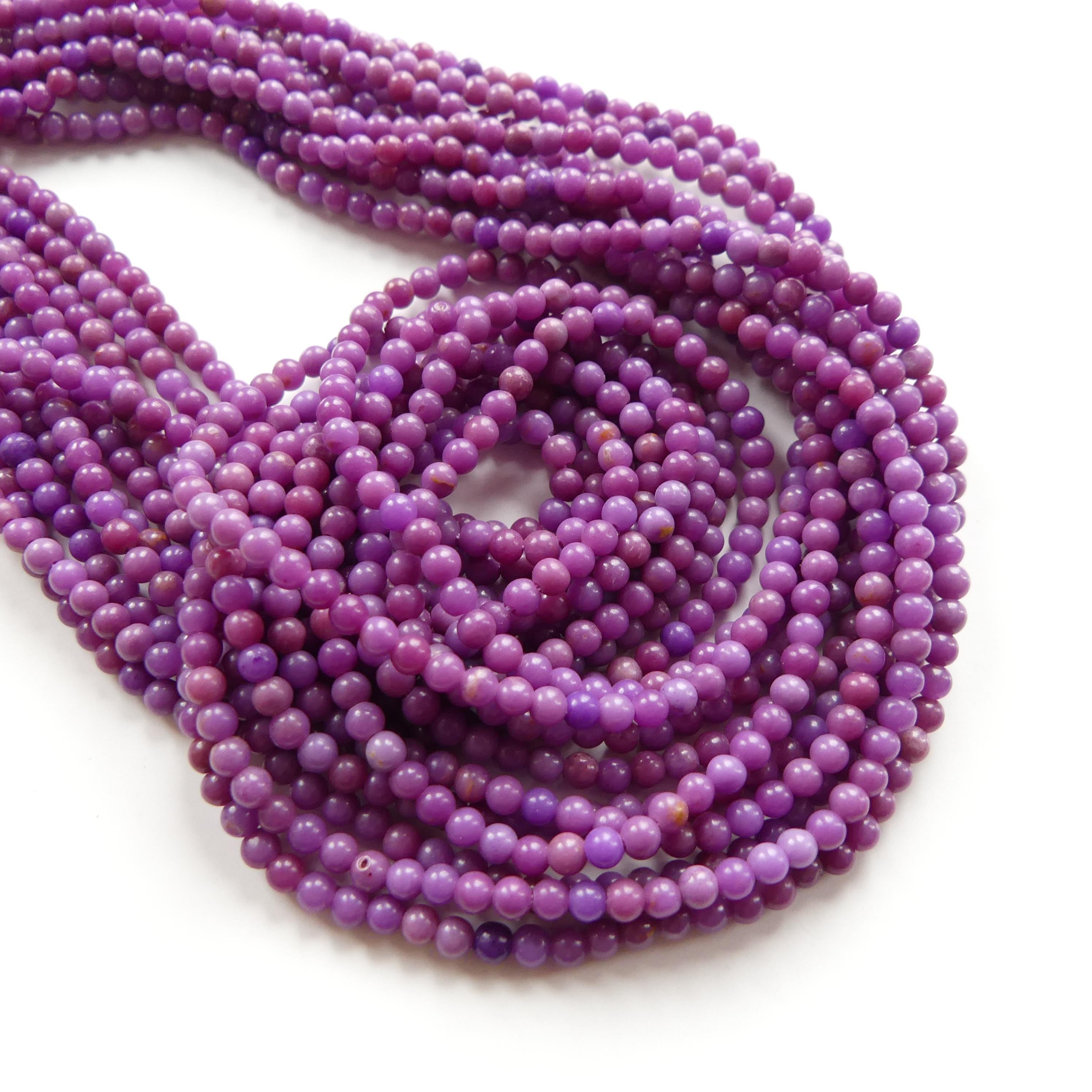 3mm Phosphosiderite Beads Smooth Phosphosiderite Small Round Beads 15" Gemstone Beads Beading Crafter Gift DIY Jewelry Making