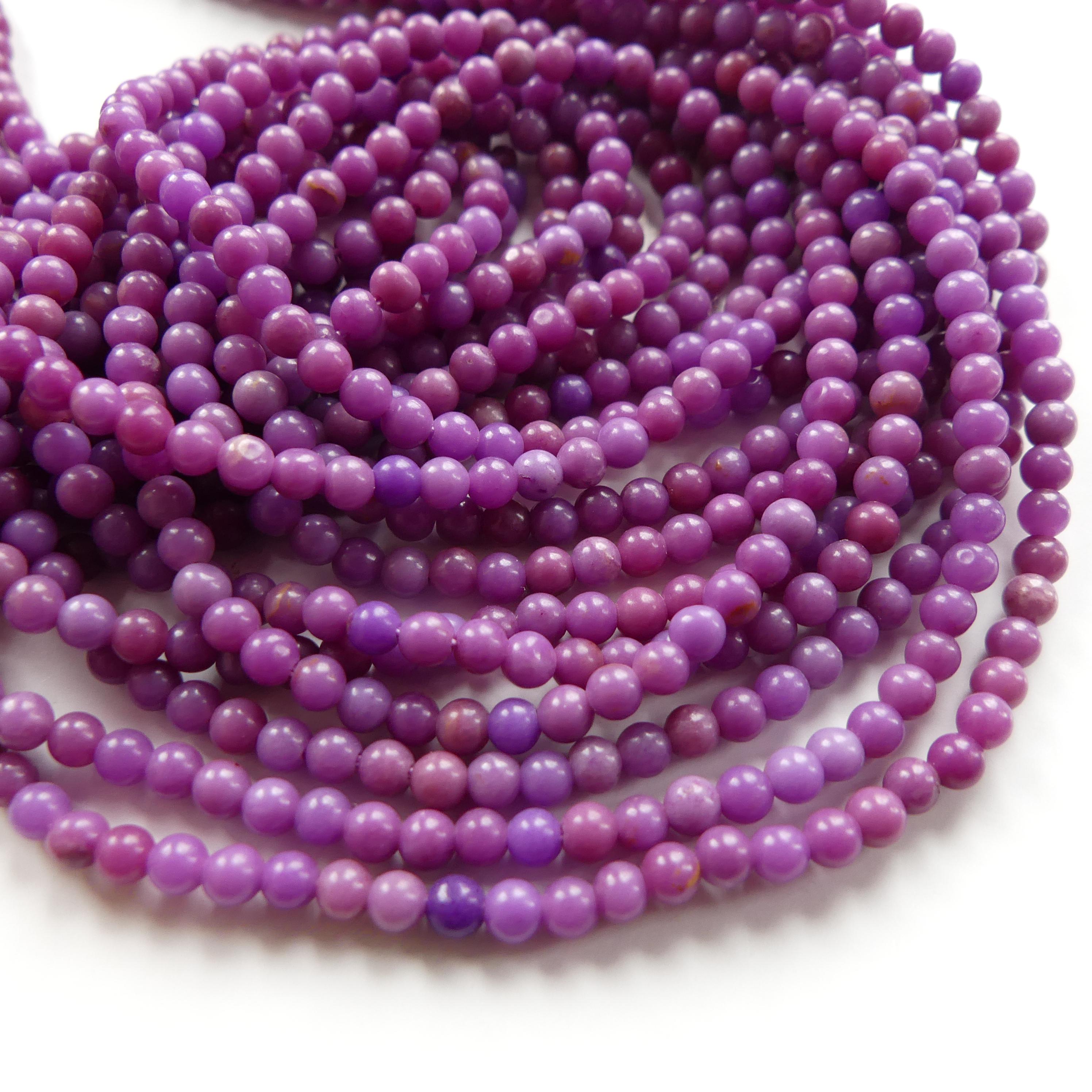 3mm Phosphosiderite Beads Smooth Phosphosiderite Small Round Beads 15" Gemstone Beads Beading Crafter Gift DIY Jewelry Making