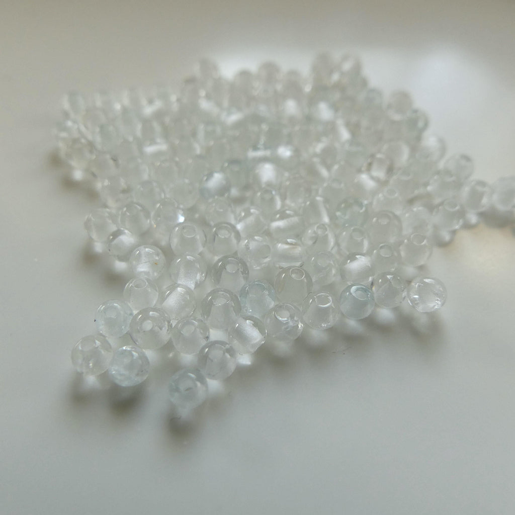 2mm 3mm AAA White Topaz Smooth Beads 15" Natural Topaz Clear Sparkly Gemstone Beads Beading Crafter Gift April Birthstone DIY Jewelry