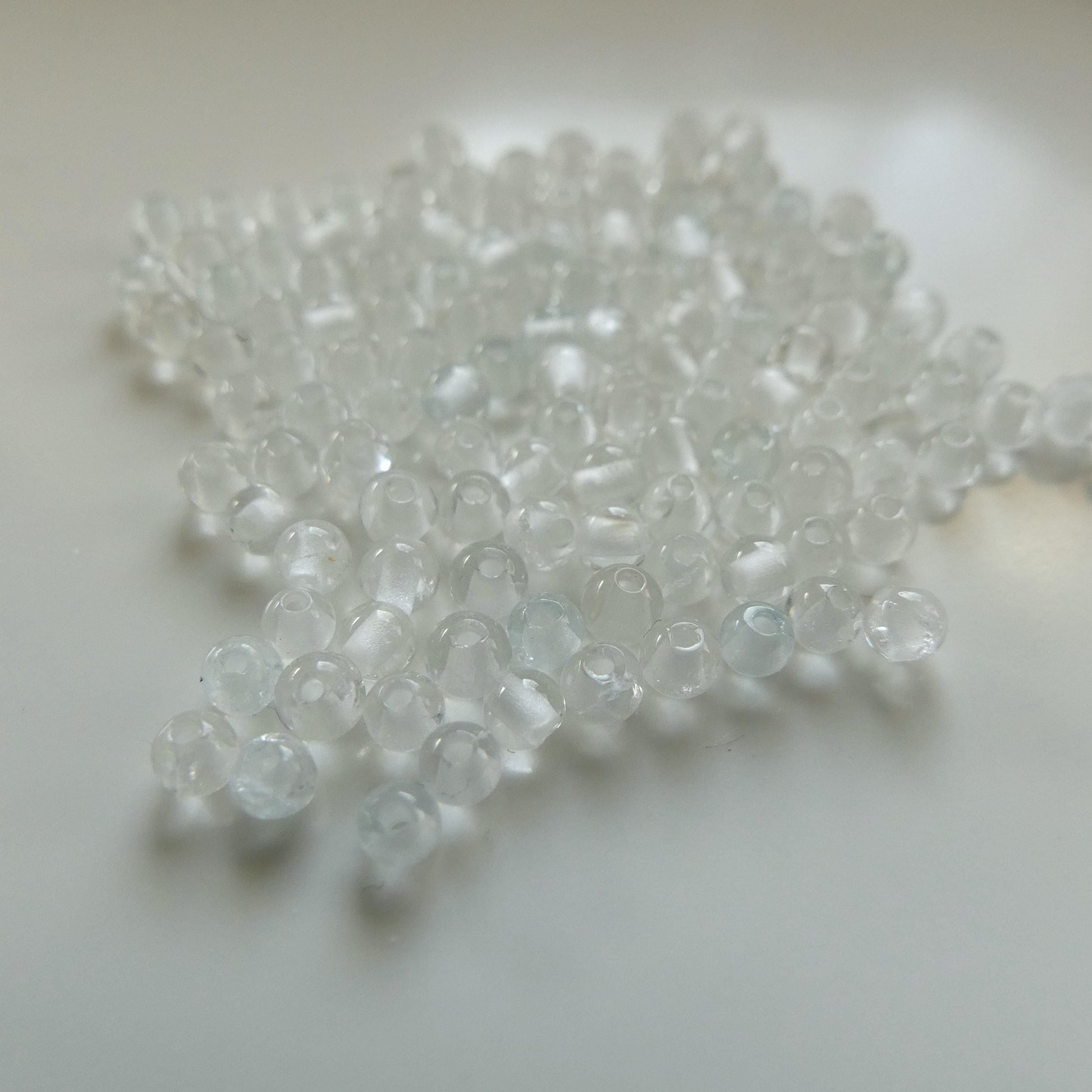 2mm 3mm AAA White Topaz Smooth Beads 15" Natural Topaz Clear Sparkly Gemstone Beads Beading Crafter Gift April Birthstone DIY Jewelry