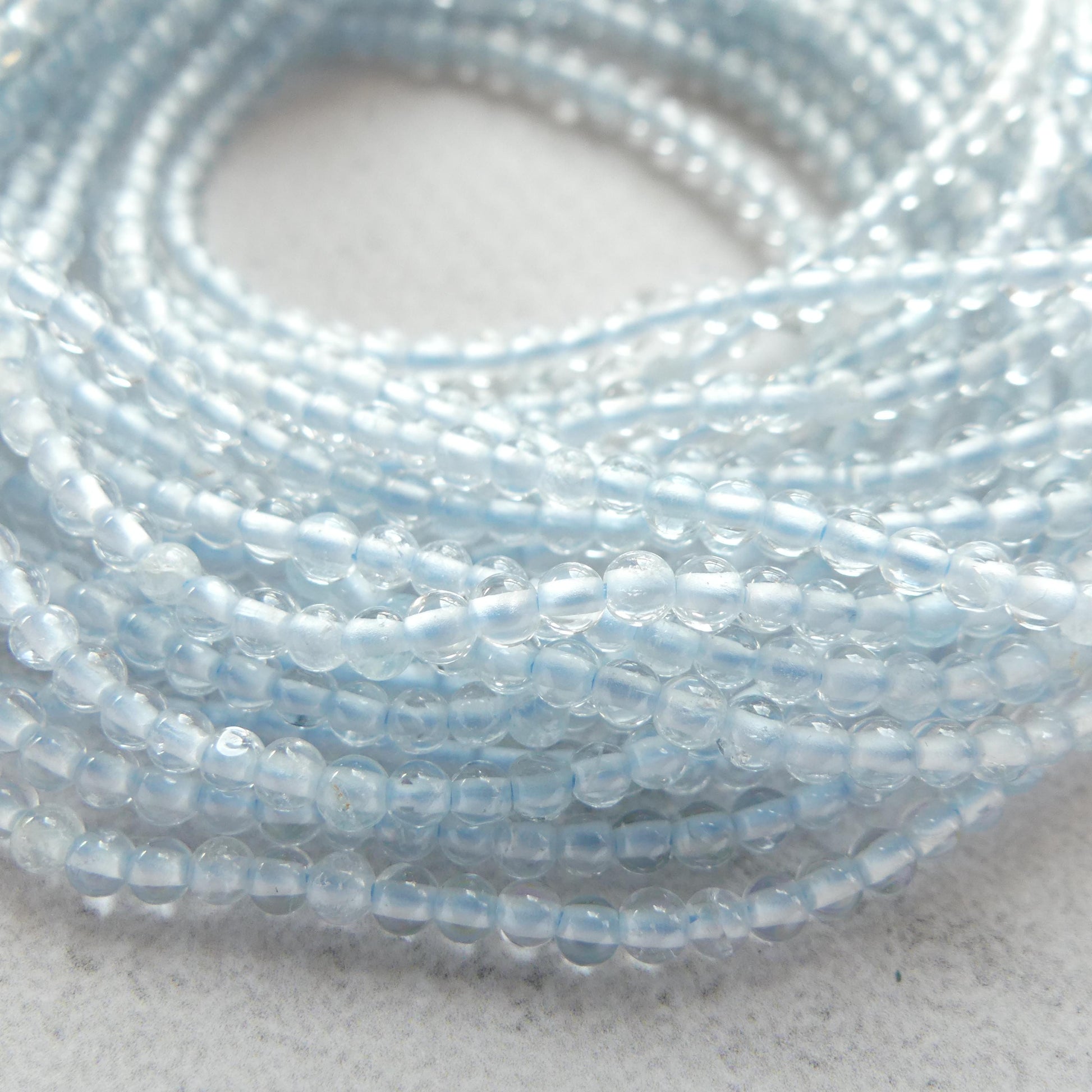 2mm 3mm AAA White Topaz Smooth Beads 15" Natural Topaz Clear Sparkly Gemstone Beads Beading Crafter Gift April Birthstone DIY Jewelry