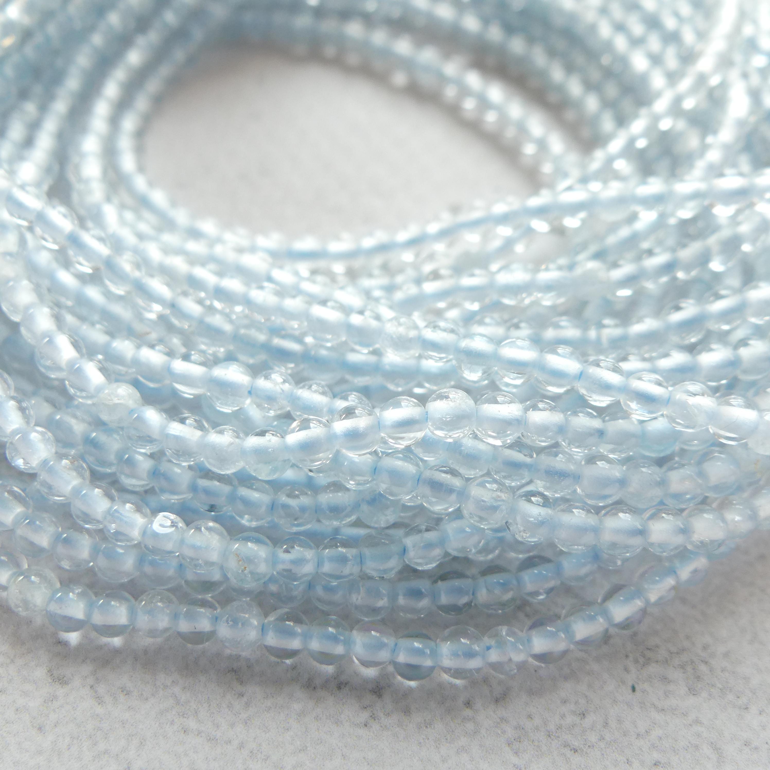 2mm 3mm AAA White Topaz Smooth Beads 15" Natural Topaz Clear Sparkly Gemstone Beads Beading Crafter Gift April Birthstone DIY Jewelry