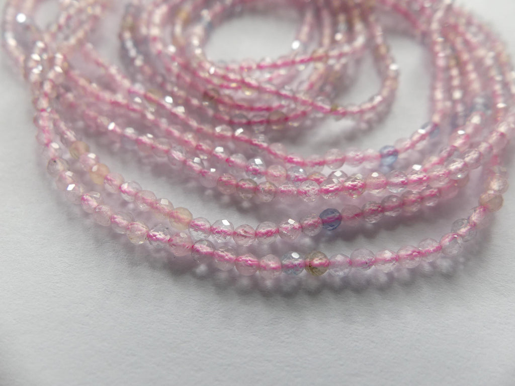 2mm Beryl Faceted Beads 15" Natural Pastel Gemstone Beads Aquamarine Beading Crafter Gift DIY Jewelry