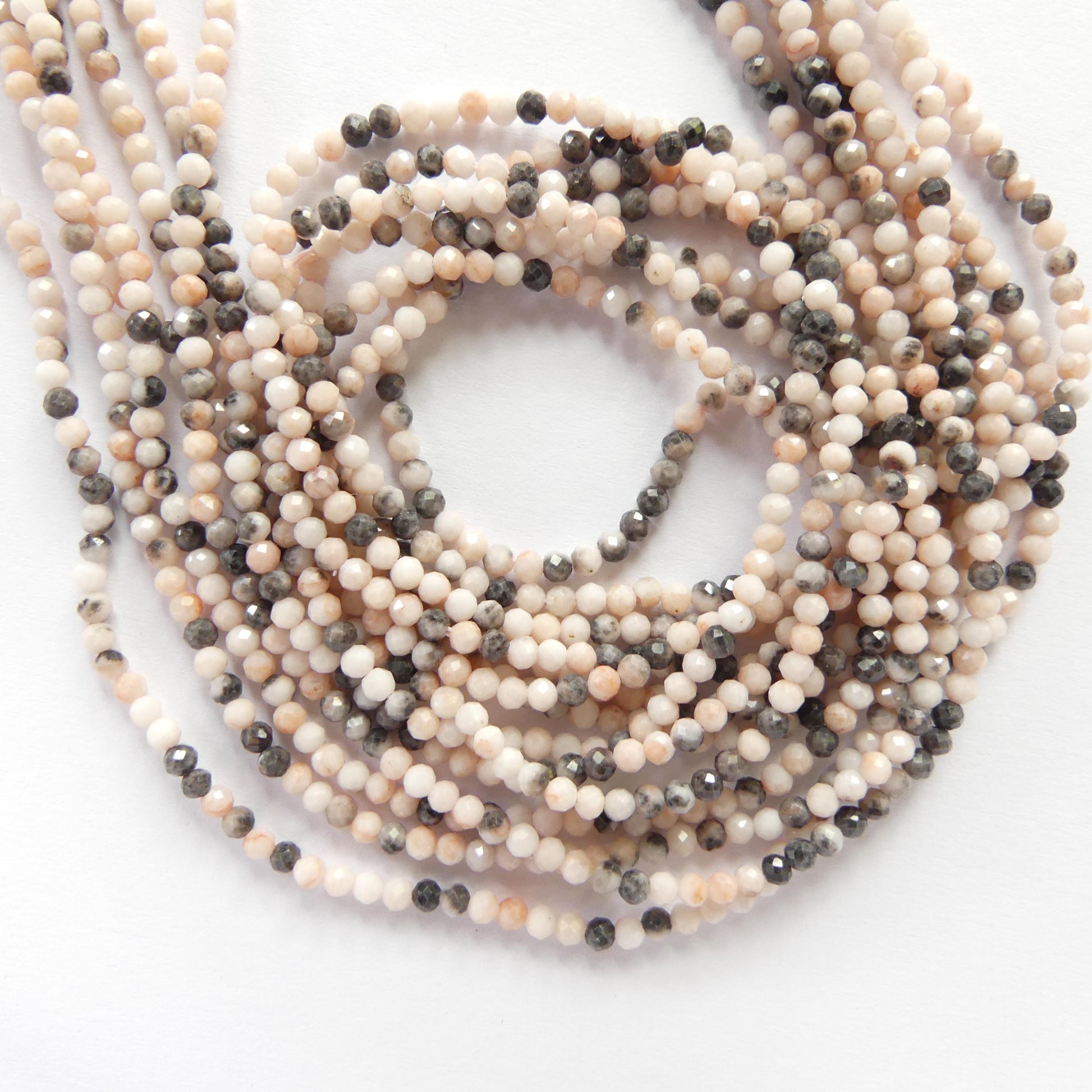 2mm Pink Zebra Jasper Beads Genuine Small Jasper Beads Tiny 15" Gemstone Beads for Jewelry Making Crafter Beading Gift Seed Beads