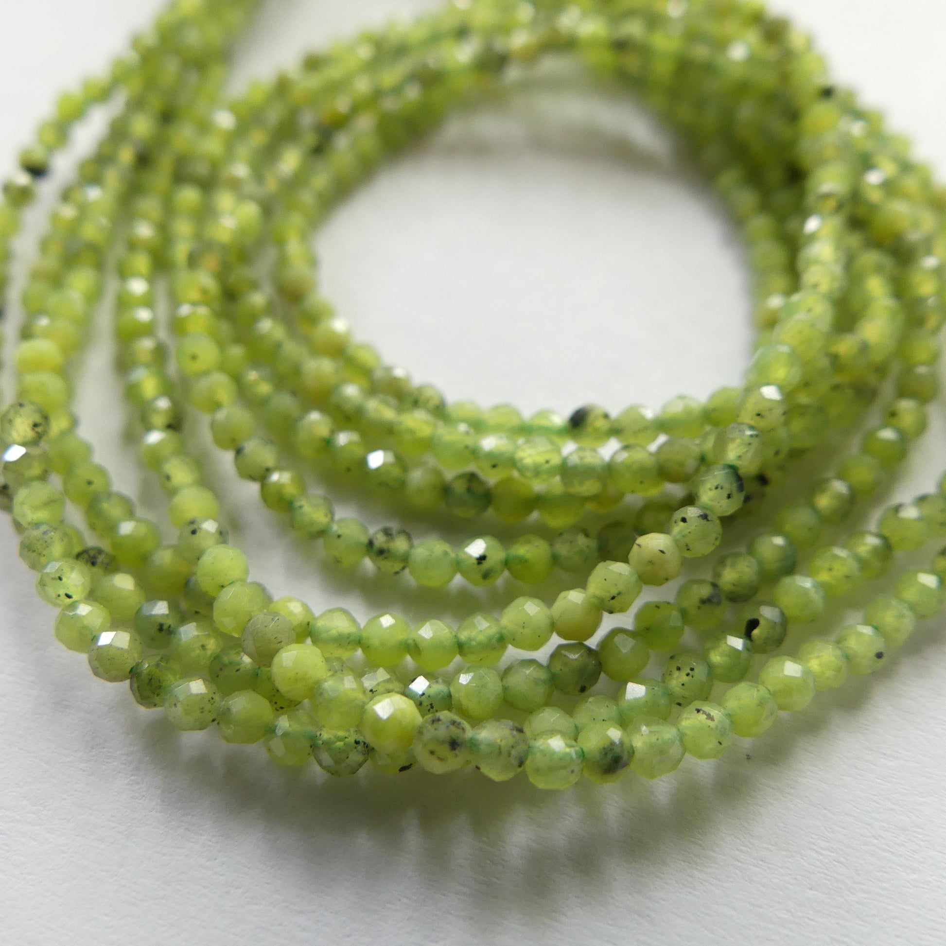 2mm AAA Canadian Jade Beads 15" Green Jade Nephrite Genuine Gemstone Beads Natural Jade for Jewelry Making Beading Craft Gift Beads