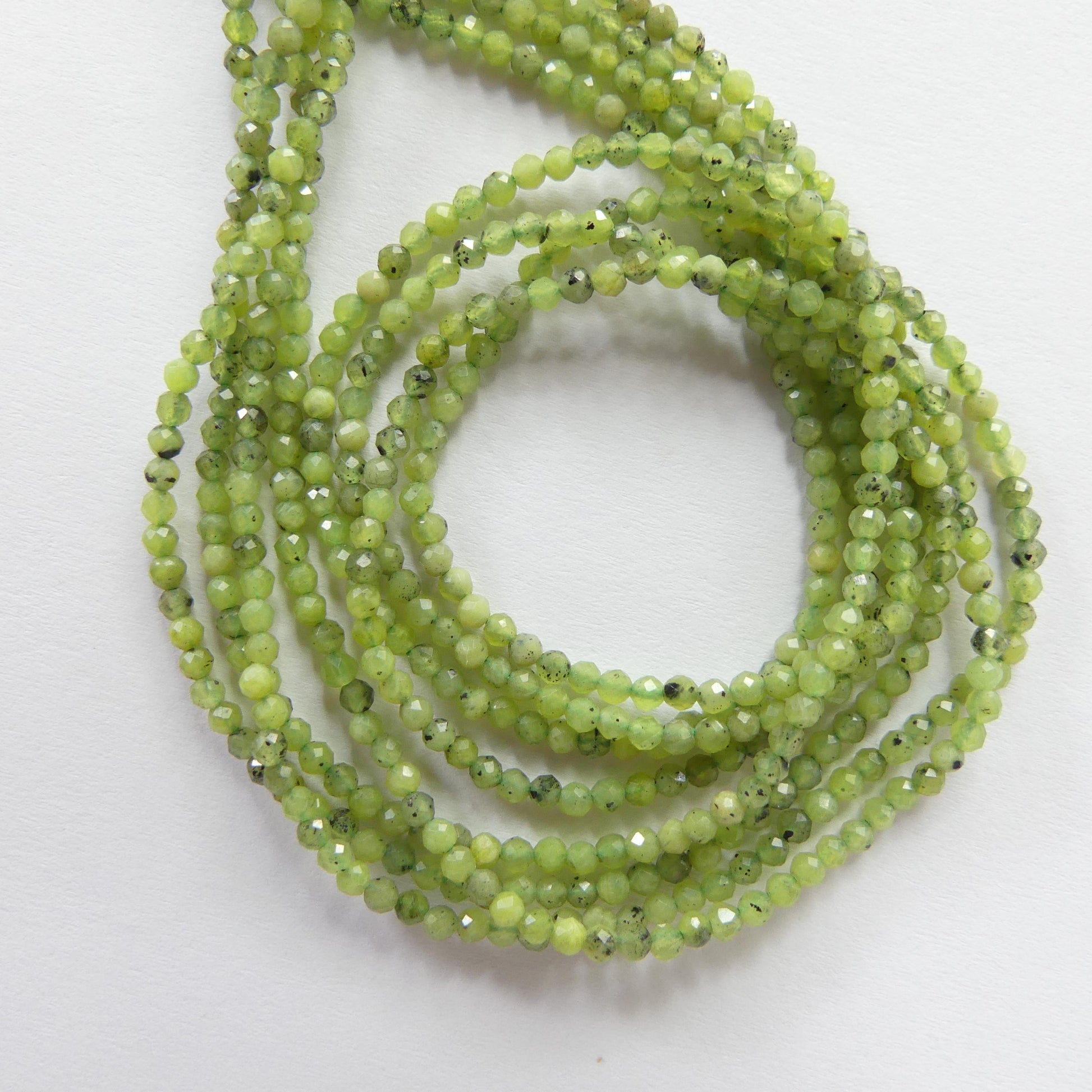 2mm AAA Canadian Jade Beads 15" Green Jade Nephrite Genuine Gemstone Beads Natural Jade for Jewelry Making Beading Craft Gift Beads