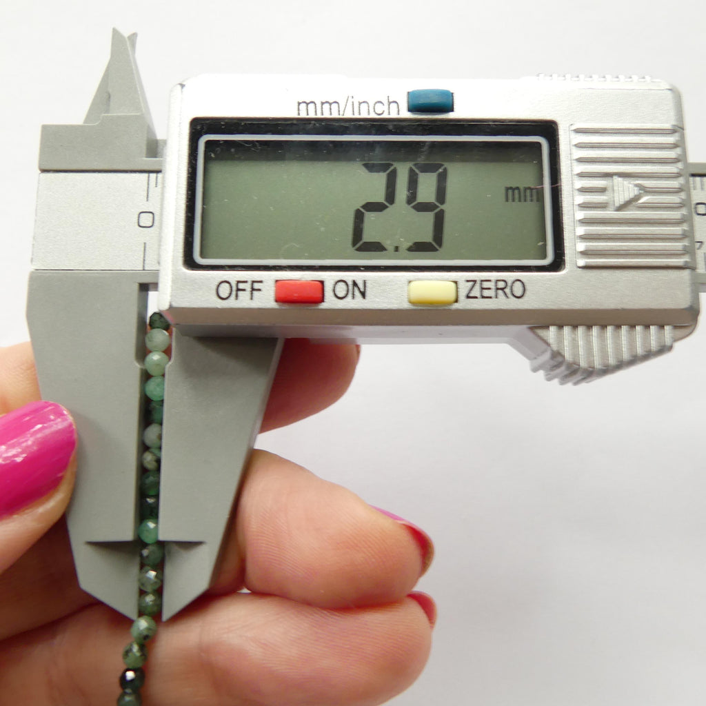 3mm AAA Natural Emerald Beads Micro Faceted 15" Raw Emerald Genuine Gemstone Beads Genuine Emerald for Jewelry Making Beading Craft Gift