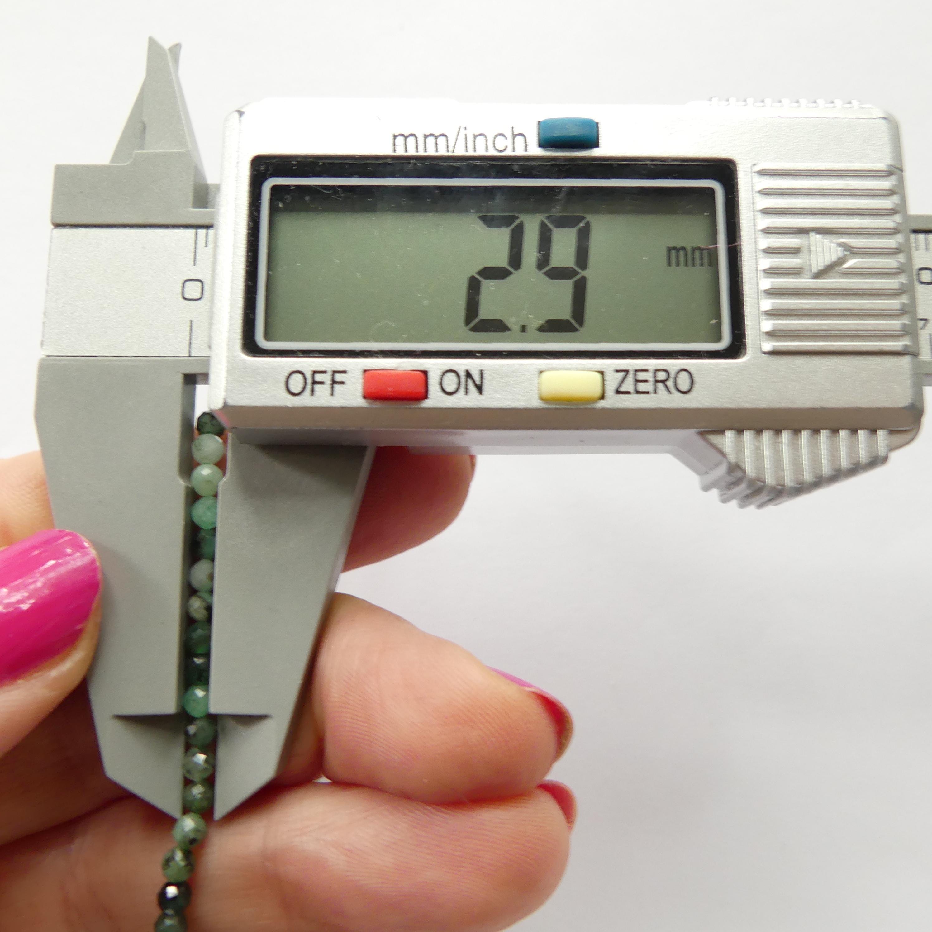 3mm AAA Natural Emerald Beads Micro Faceted 15" Raw Emerald Genuine Gemstone Beads Genuine Emerald for Jewelry Making Beading Craft Gift