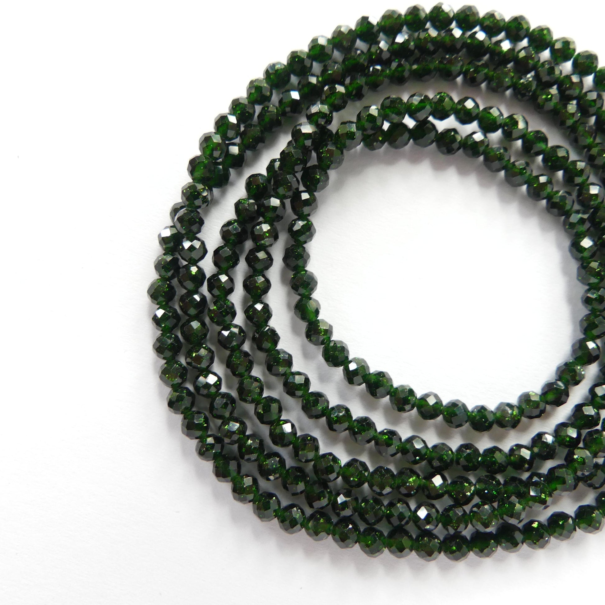 3mm Green Goldstone Faceted Beads 15" Sparkly Green Sandstone Gemstone Beads Jewelry Making Beading Craft Gift Good Luck