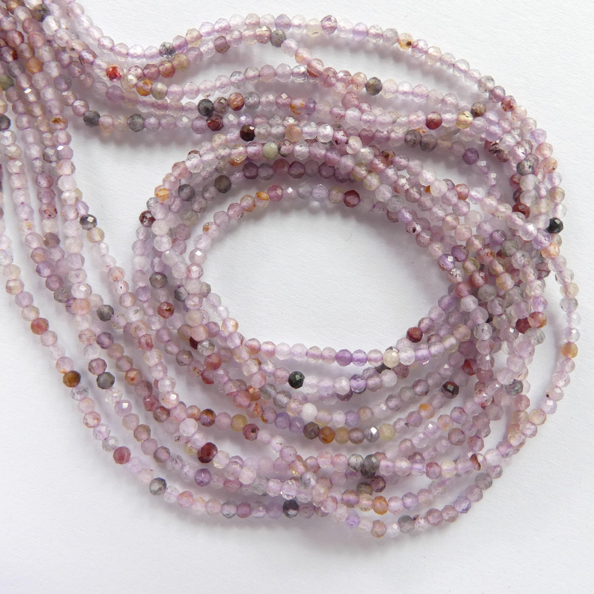 2mm Cacoxenite Micro Faceted Beads Super Seven 7 Genuine Beads 15" Sparkly Gemstone Melody Stone Beads Beading Crafter Gift