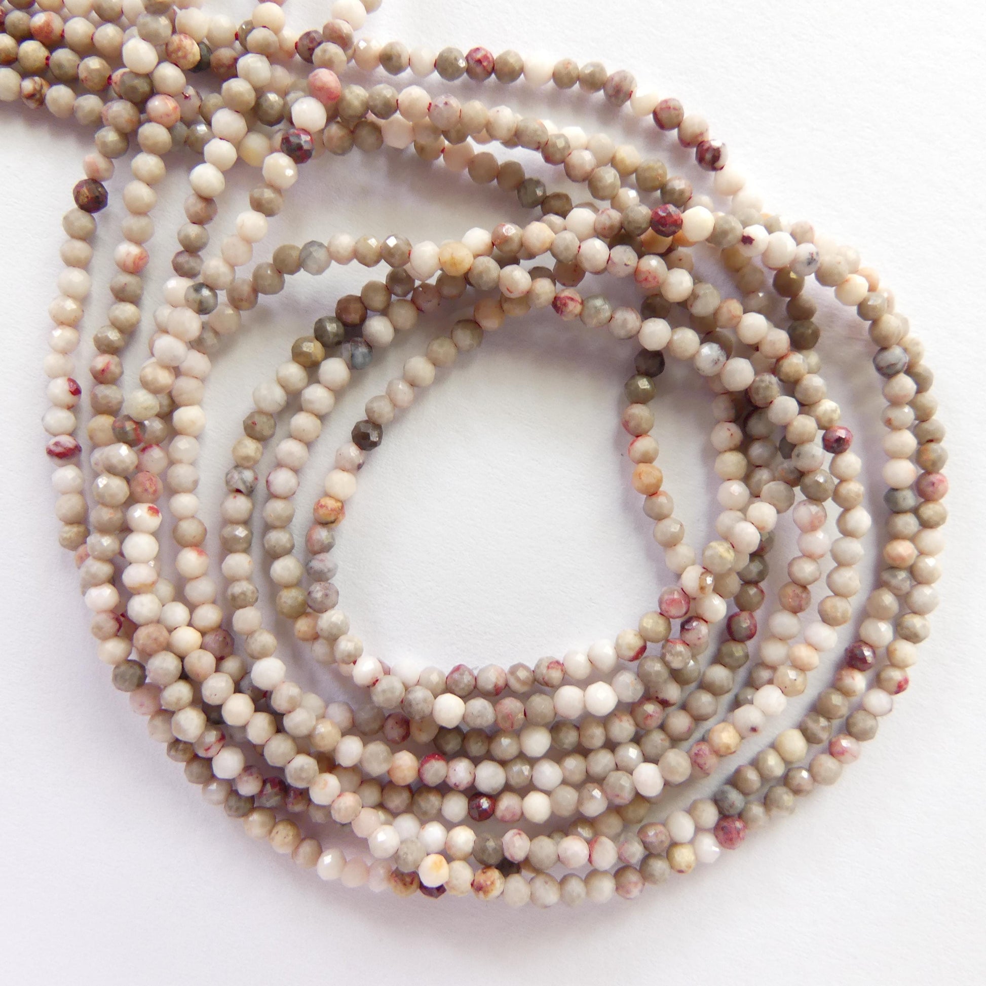 2mm Chicken Bloodstone Faceted Beads Genuine Bloodstone Beads 15" Gemstone Beads for DIY Jewelry Making Gift for Crafter