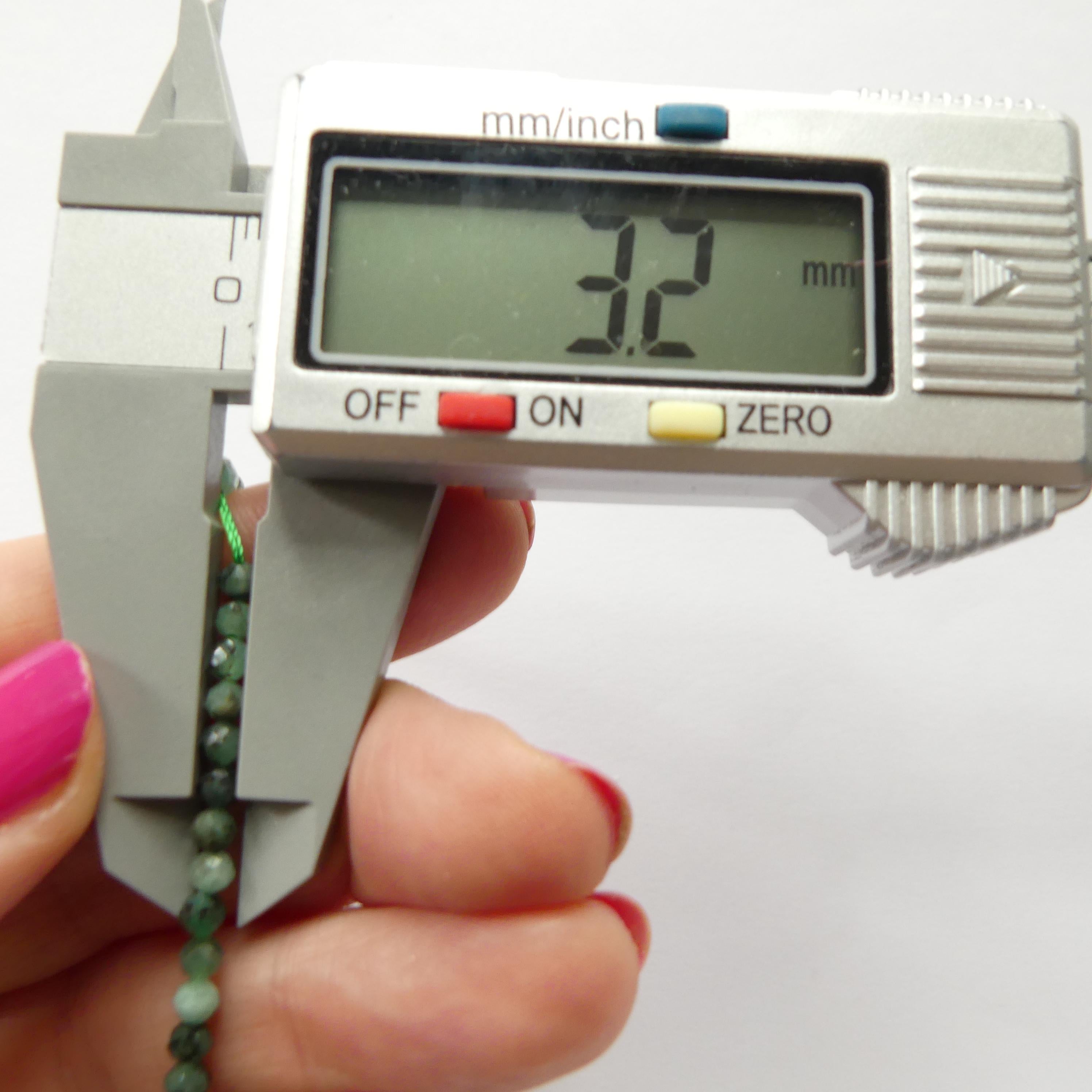 3mm AAA Natural Emerald Beads Micro Faceted 15" Raw Emerald Genuine Gemstone Beads Genuine Emerald for Jewelry Making Beading Craft Gift