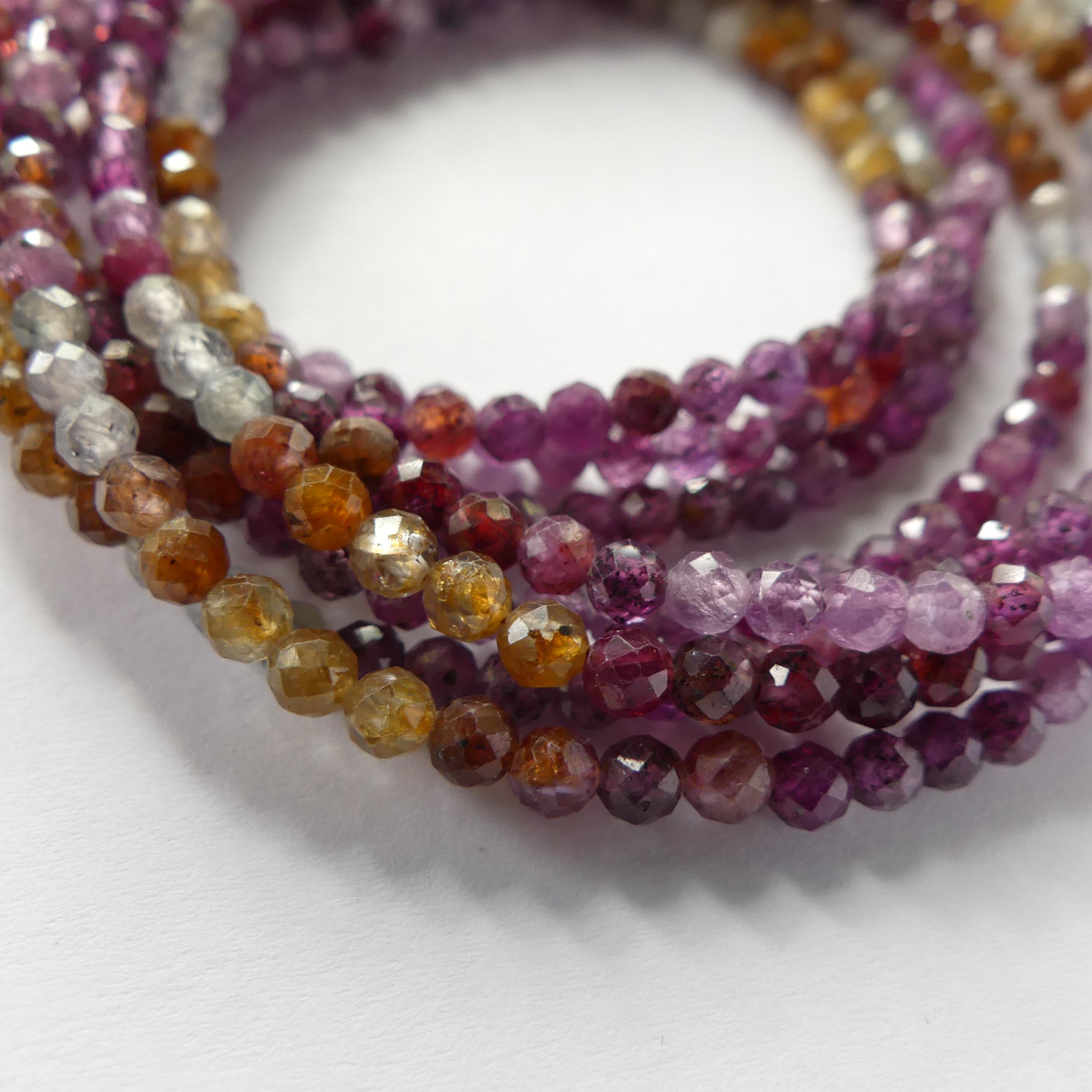 3mm Ruby Beads Yellow Sapphire Montana Faceted Beads Genuine Small Beads 15" Gemstone Beads for Jewelry Making July Birthstone September