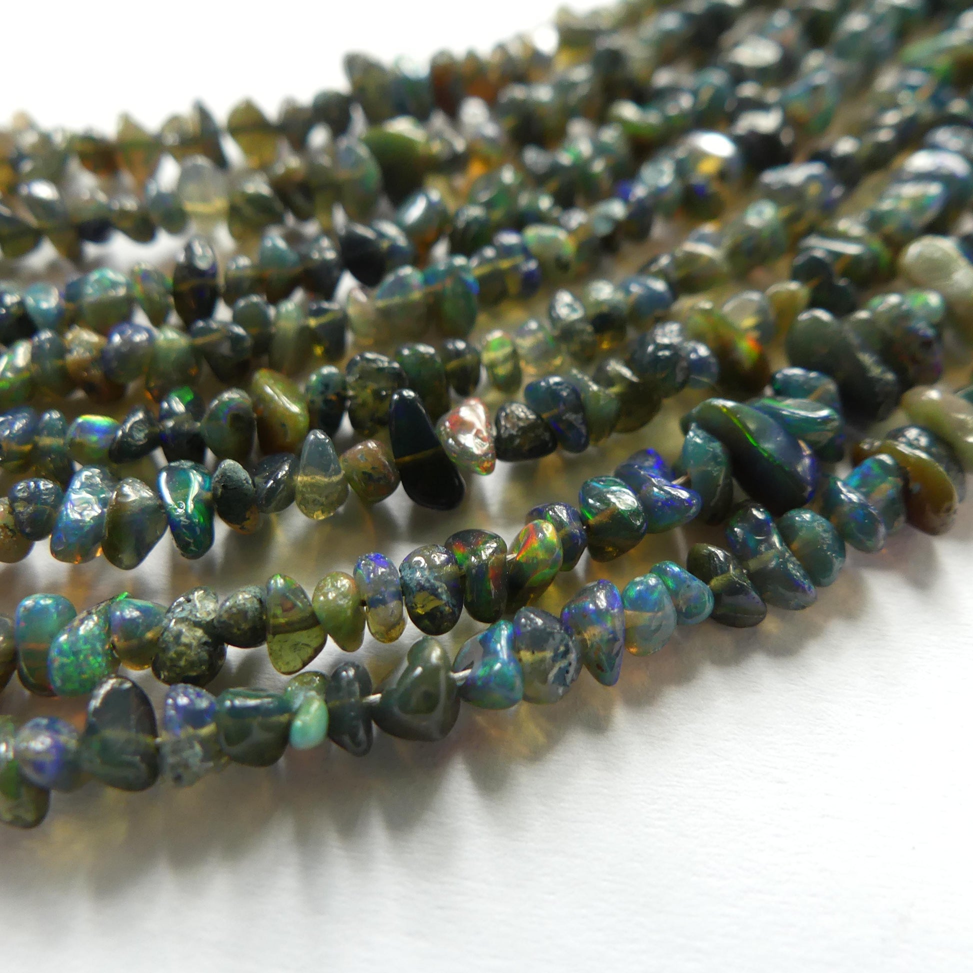 2mm 5mm Black Ethiopian Opal Beads 6" Tiny Raw Black Opal Beads Genuine Natural Opal Jewelry Making Beading Craft Gift October Birthstone