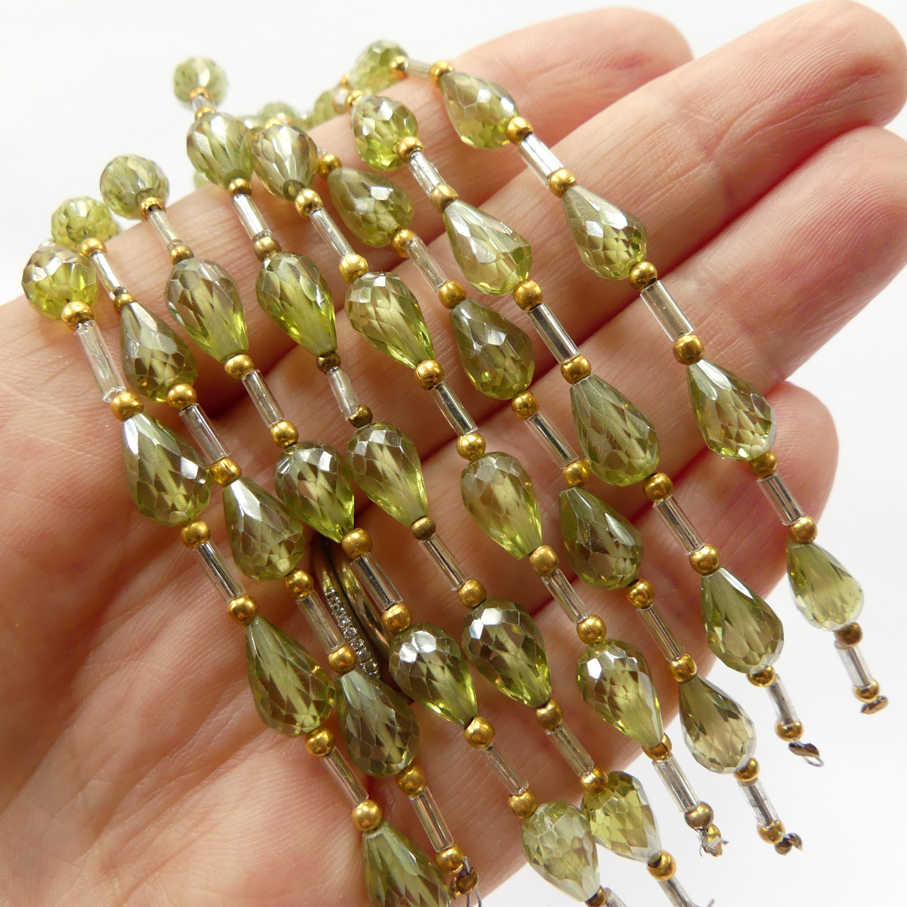 Green Zircon Beads Pear Shape Cubic Zirconia Drop Beads Cubic Green Briolette Sparkly for Jewelry Making Beading Crafter Gift