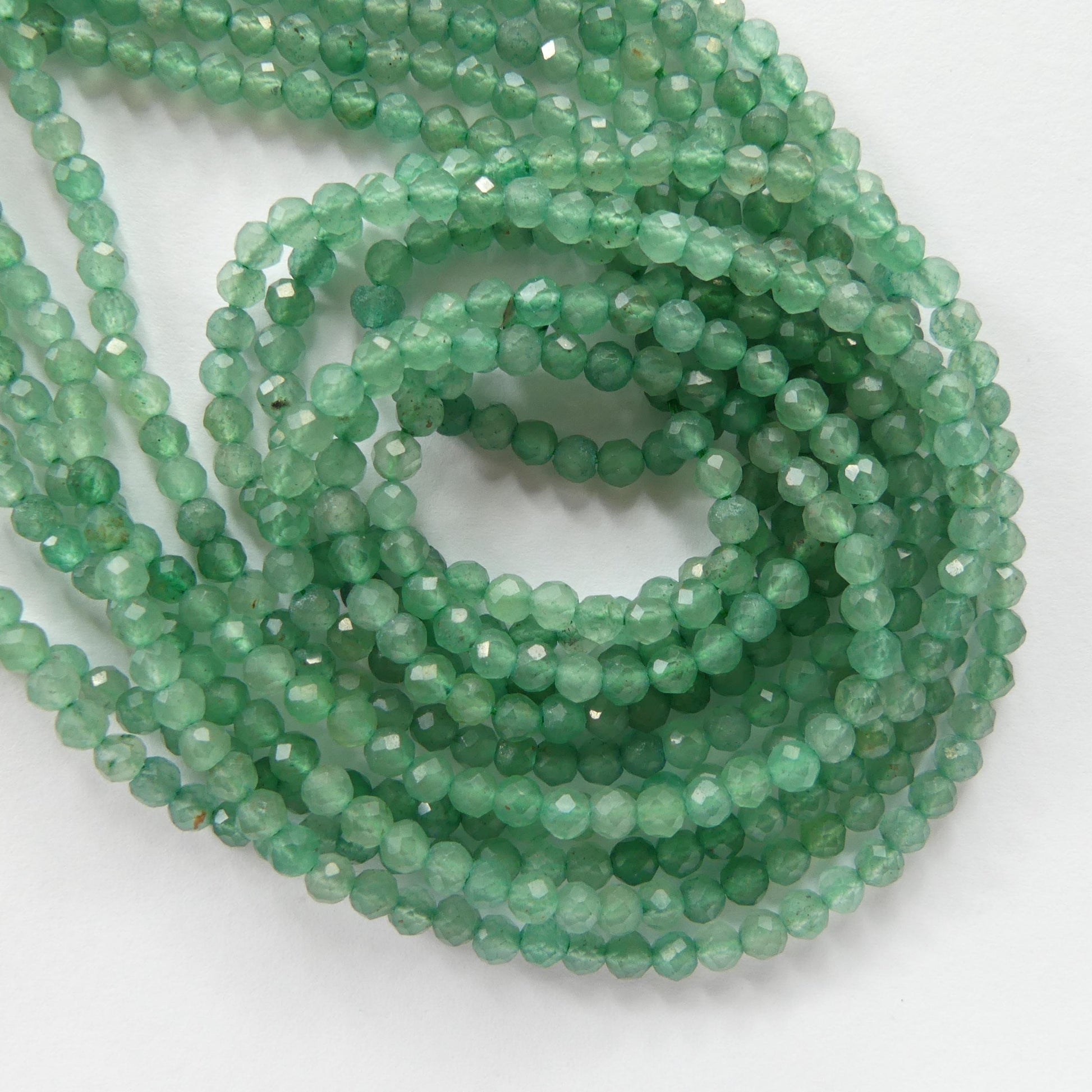 3mm 3.5mm AAA Green Aventurine Beads Micro Faceted Beads 15" Green Natural Aventurine Gemstone Beads Beading Crafter Gift DIY jewelry