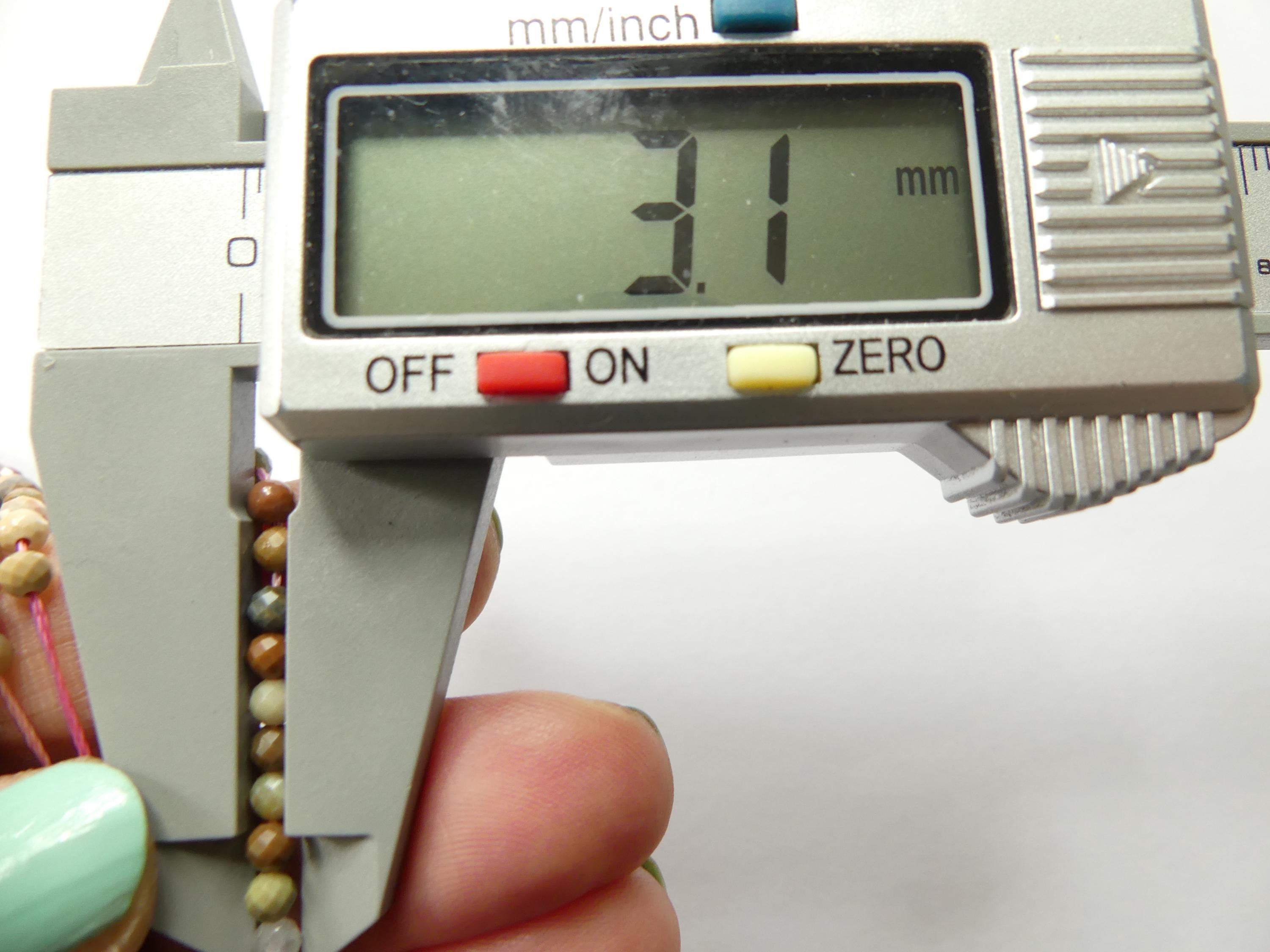 3mm Ocean Jasper Faceted Beads Genuine Small Tiny Fancy Jasper Beads 15" Gemstone Beads for Jewelry Making Beading Gift Crafter