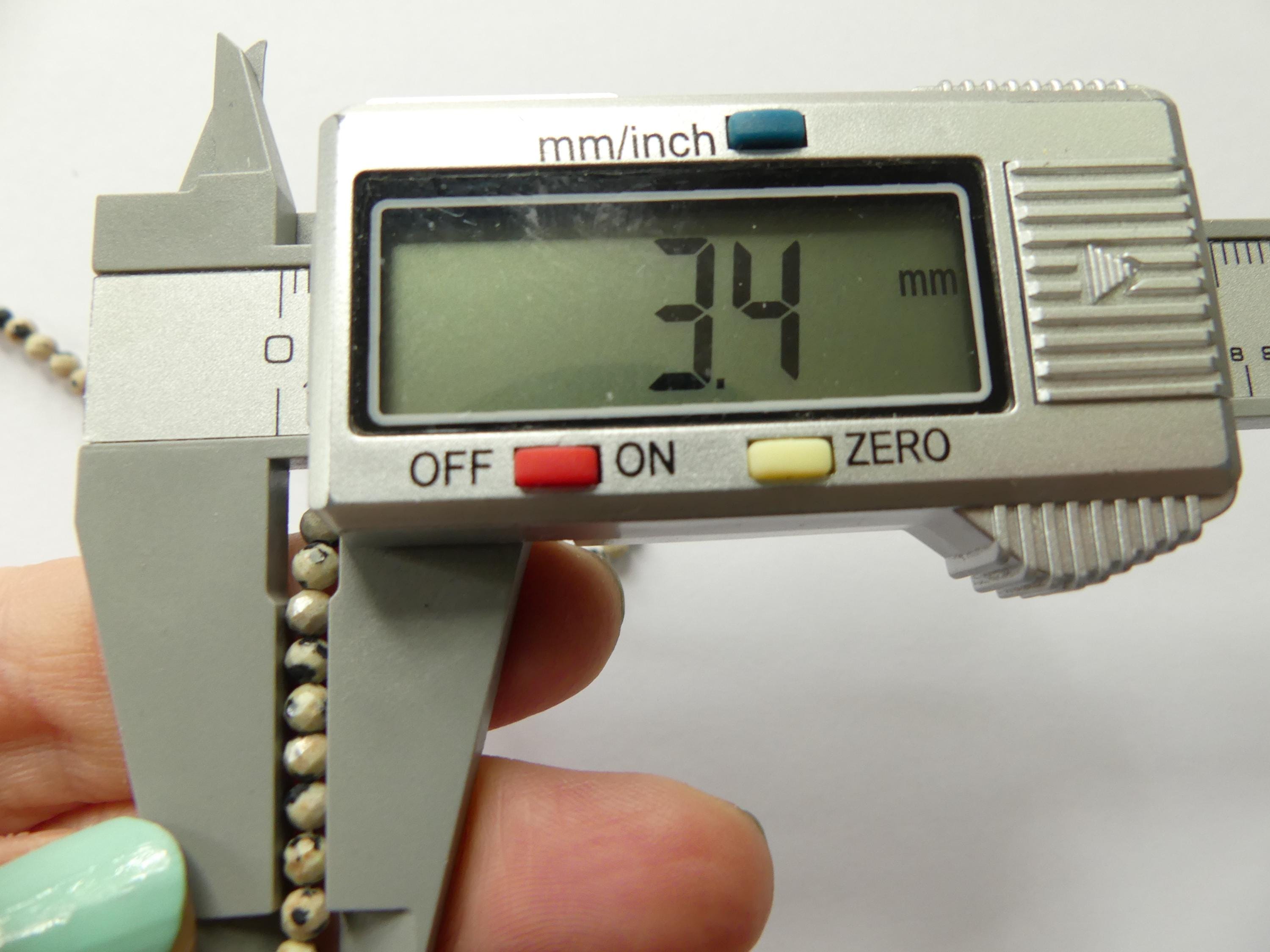 3mm Dalmatian Jasper Beads Micro Faceted Genuine Small Spotted Jasper Kiwi Beads 15" Gemstone Beads for Jewelry Making Beading Gift Crafter