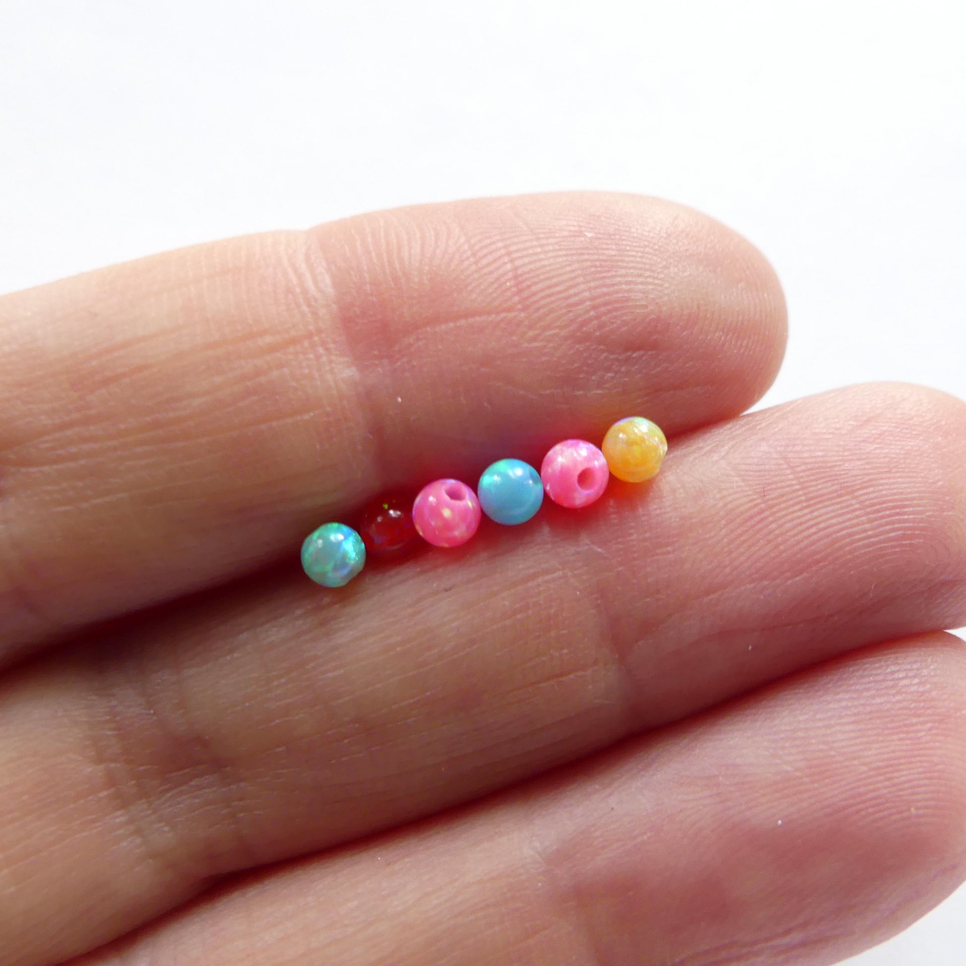 3mm Opal Beads Lot Mixed Colors Opals Colorful Opal Beads Multi Color Opal Beads Fully Drilled for Jewelry Making Beading Craft Gift Beads